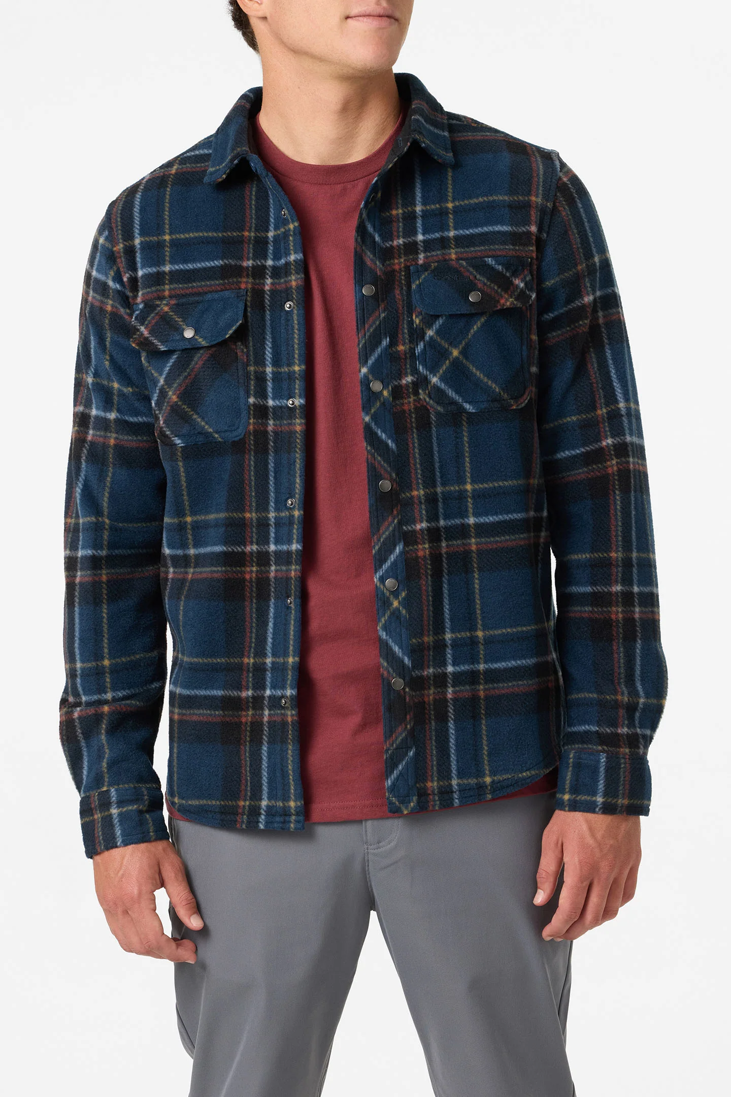 Glacier Plaid Superfleece Standard Fit Long Sleeve Shirt - Image 6