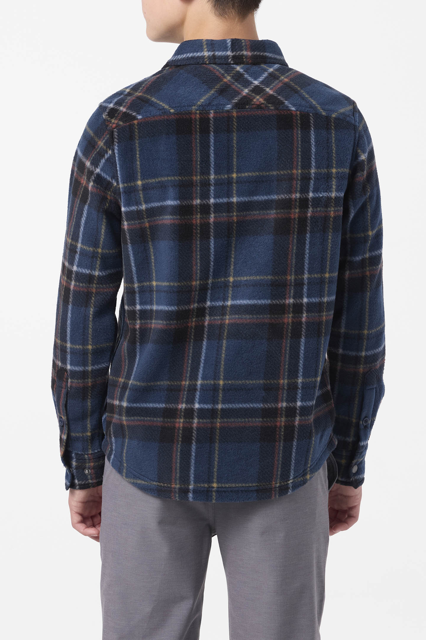Boy's Glacier Plaid Superfleece Long Sleeve Shirt - Image 4