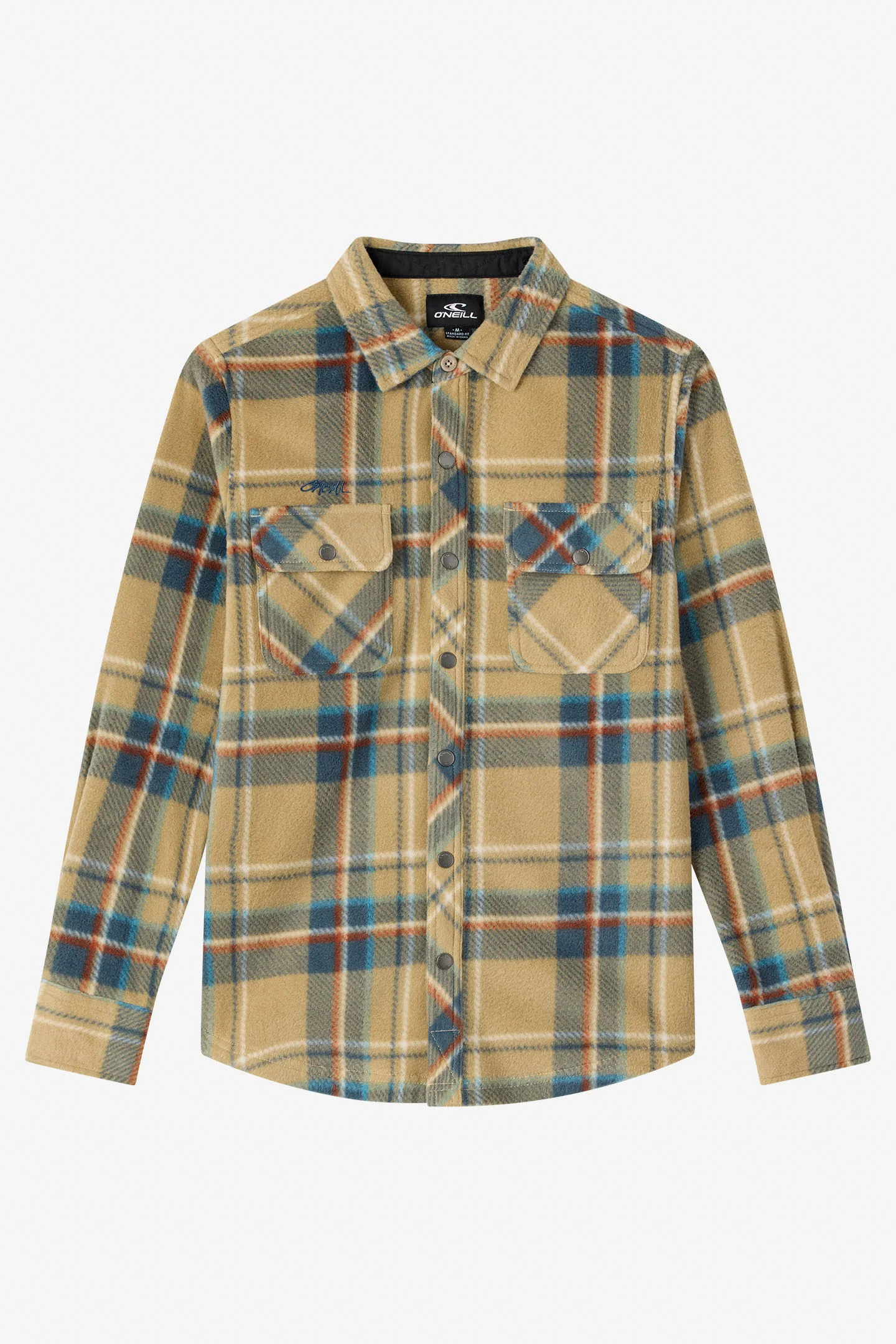 Boy's Glacier Plaid Superfleece Long Sleeve Shirt