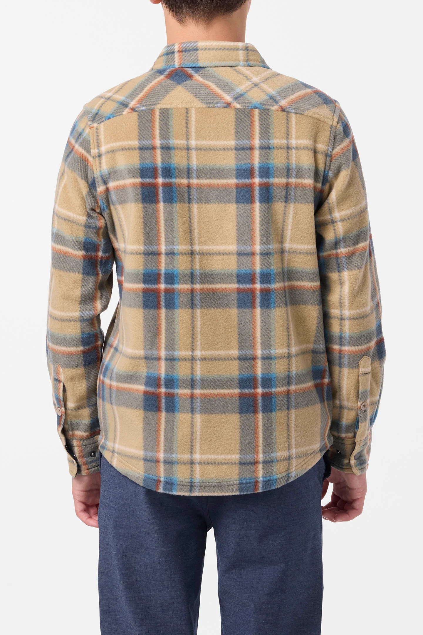 Boy's Glacier Plaid Superfleece Long Sleeve Shirt - Image 4