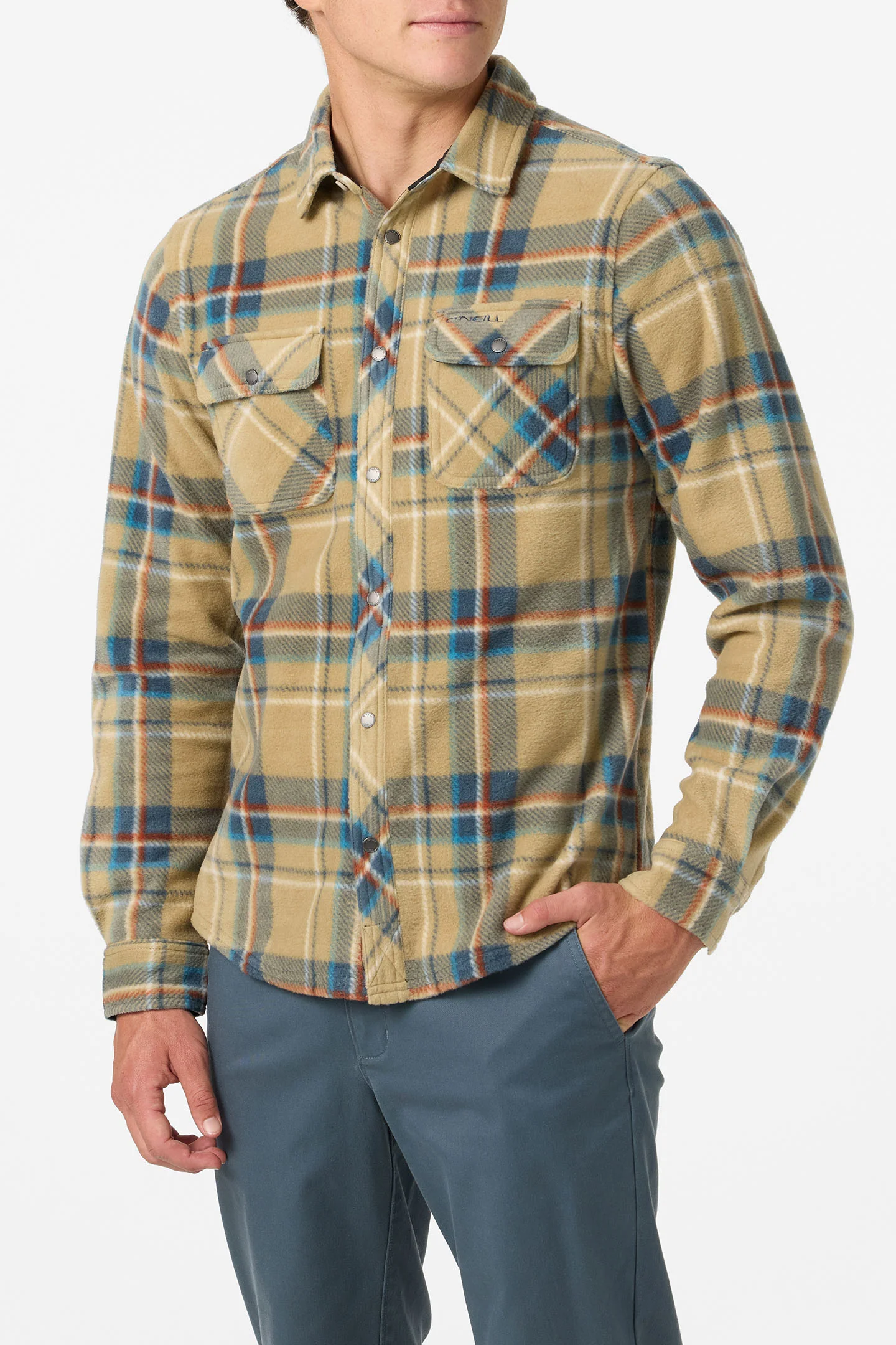 Glacier Plaid Superfleece Standard Fit Long Sleeve Shirt - Image 3