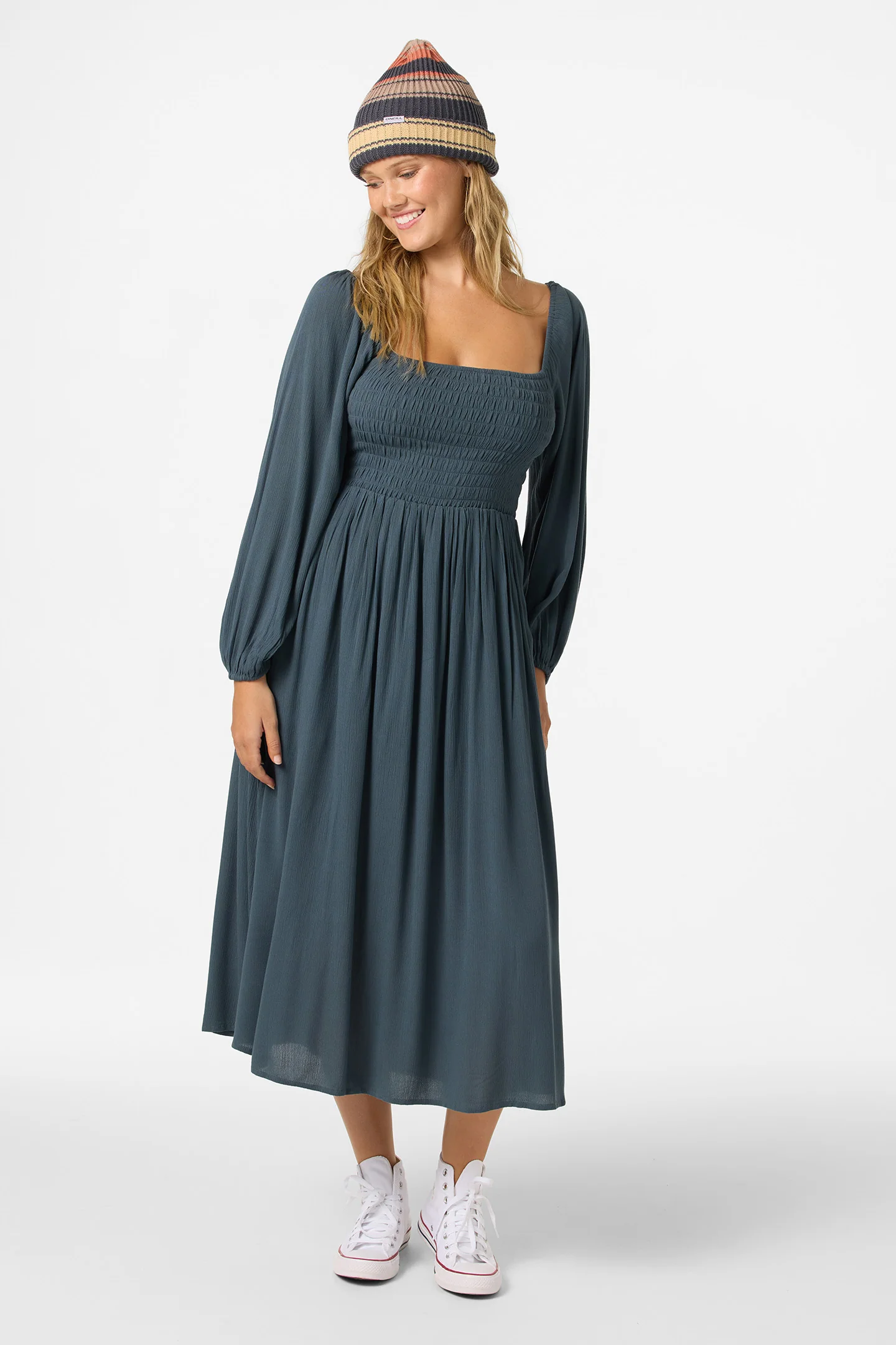 Gracyn Solid Midi Dress