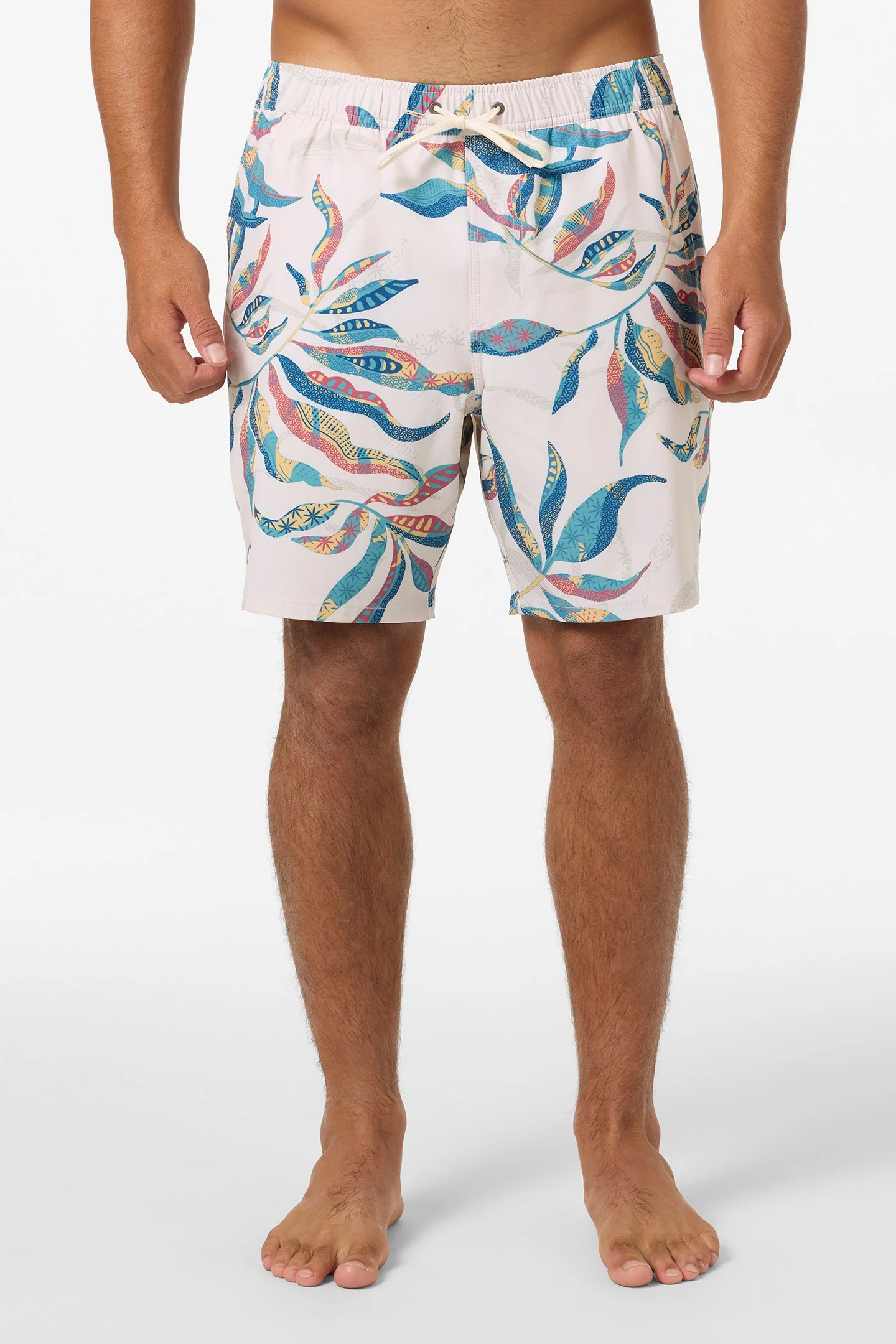 Hermosa Elastic Waist Lined 17" Swim Trunks - Image 2