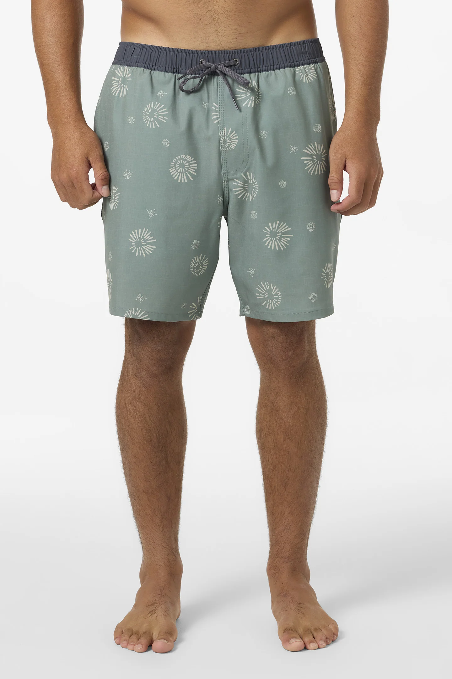 Hermosa Elastic Waist Lined 17" Swim Trunks - Image 2