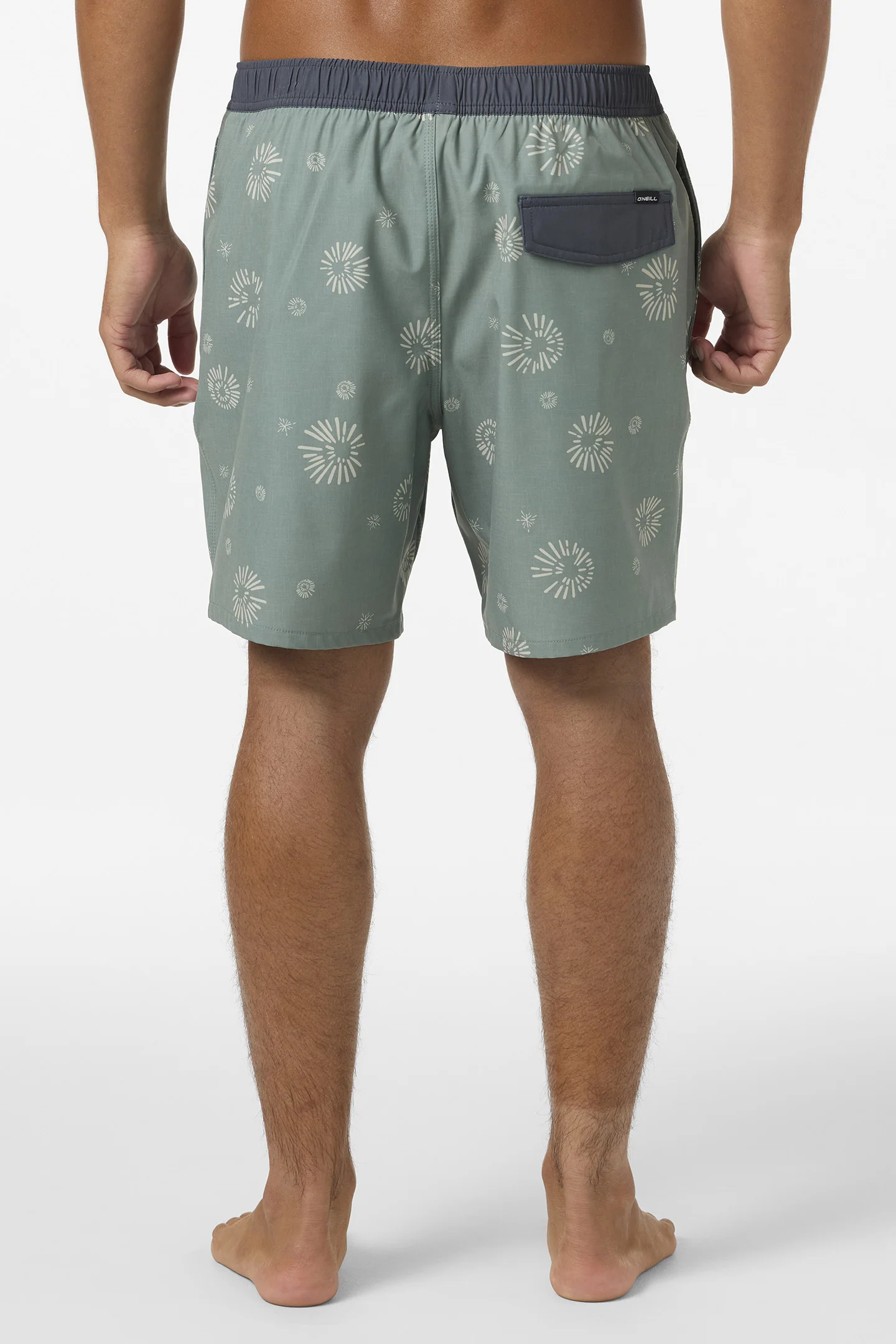 Hermosa Elastic Waist Lined 17" Swim Trunks - Image 4