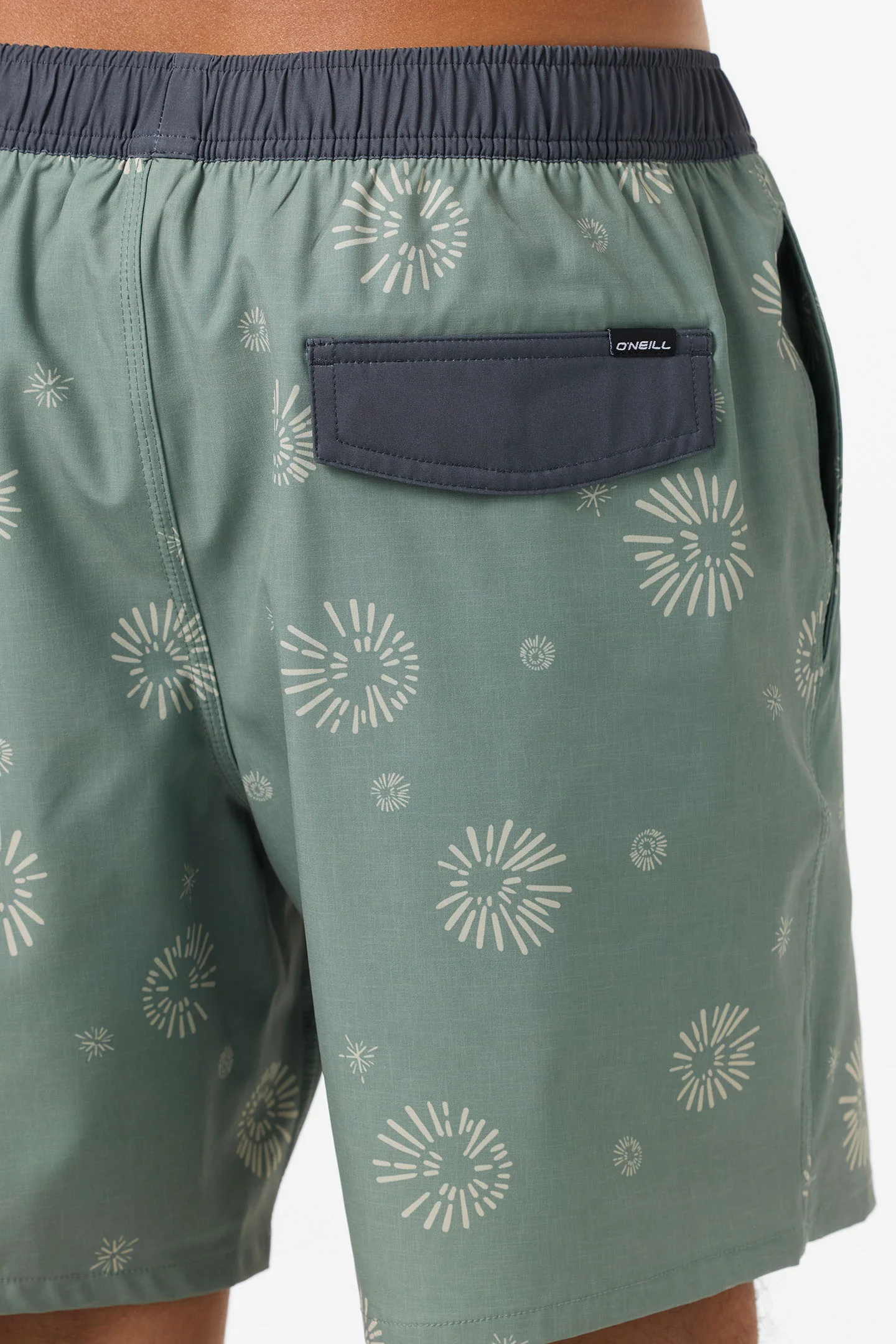 Hermosa Elastic Waist Lined 17" Swim Trunks - Image 5