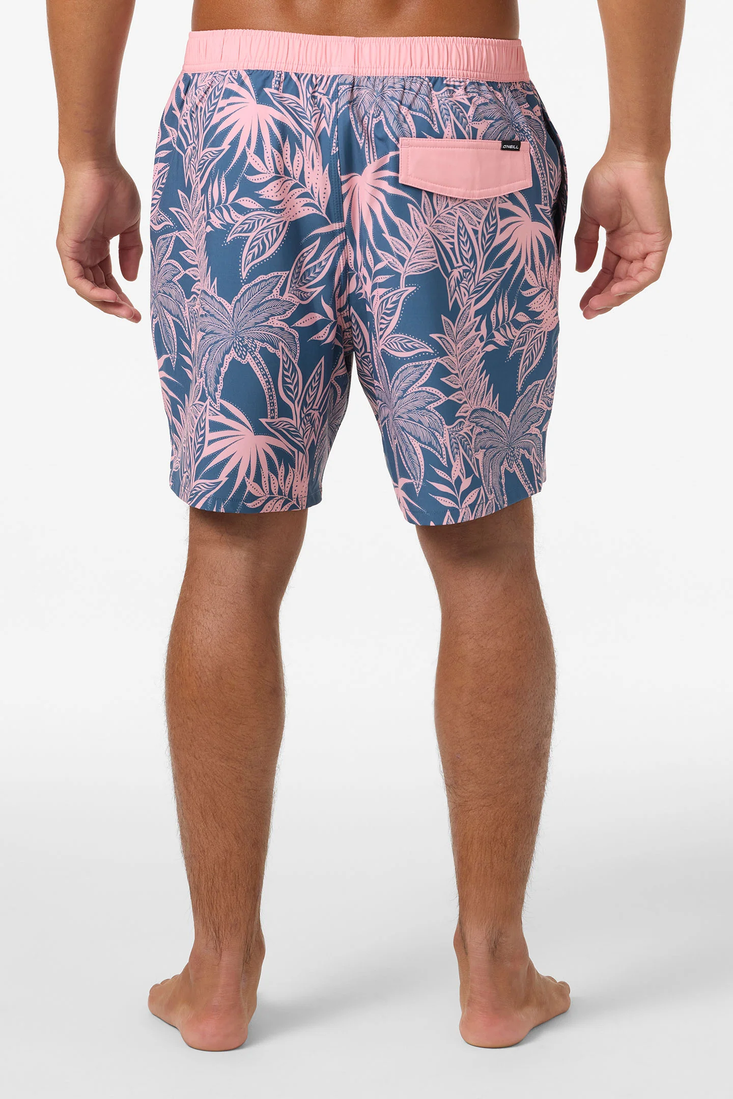 Hermosa Elastic Waist Lined 17" Swim Trunks - Image 4