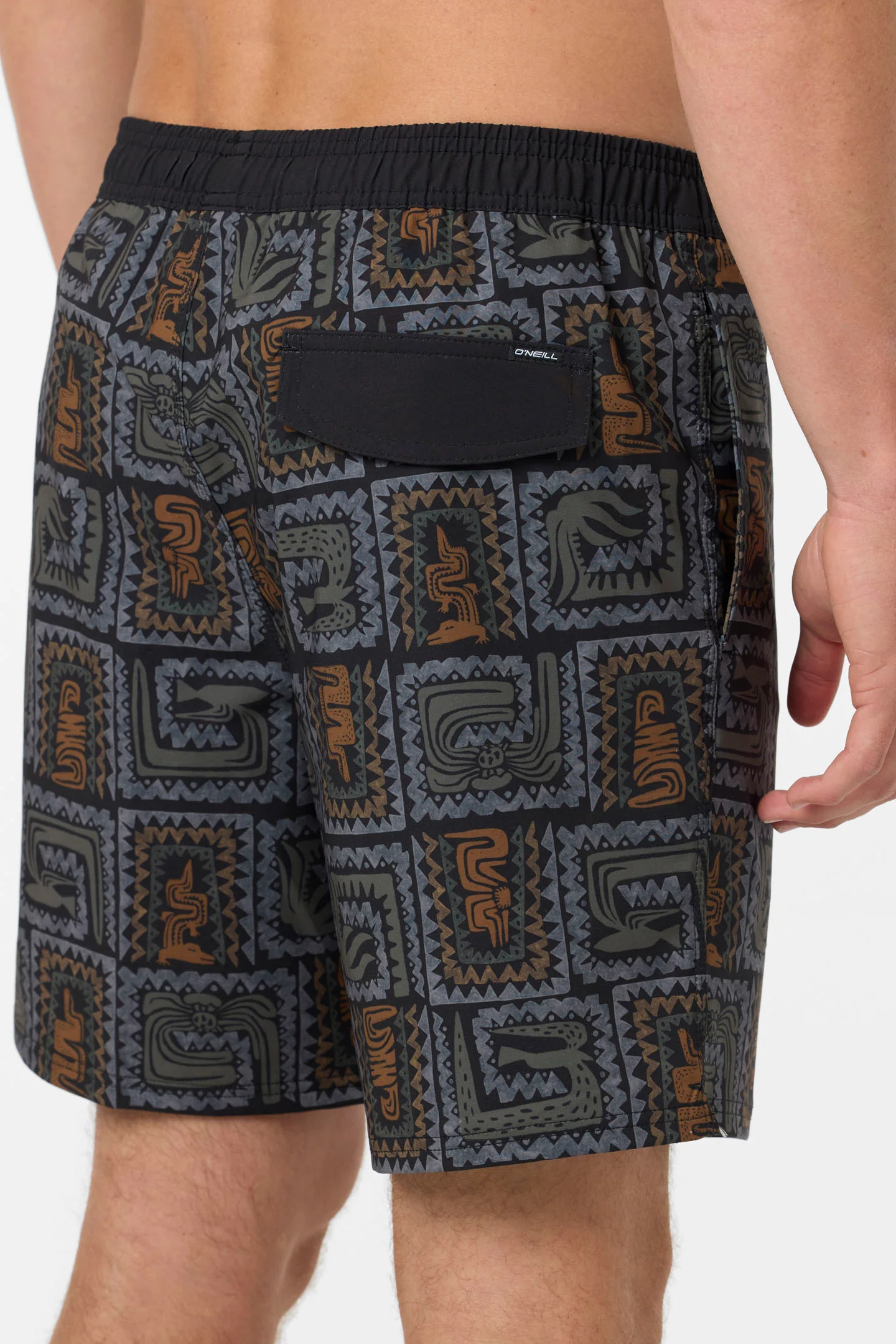 Hermosa Elastic Waist Lined 17" Swim Trunks - Image 7