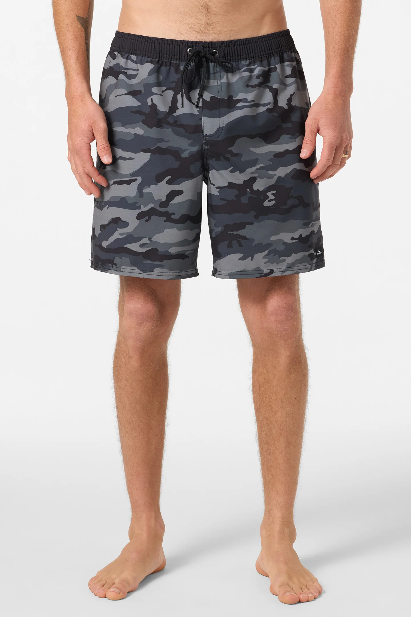 Hermosa Elastic Waist Lined 17" Swim Trunks - Image 2