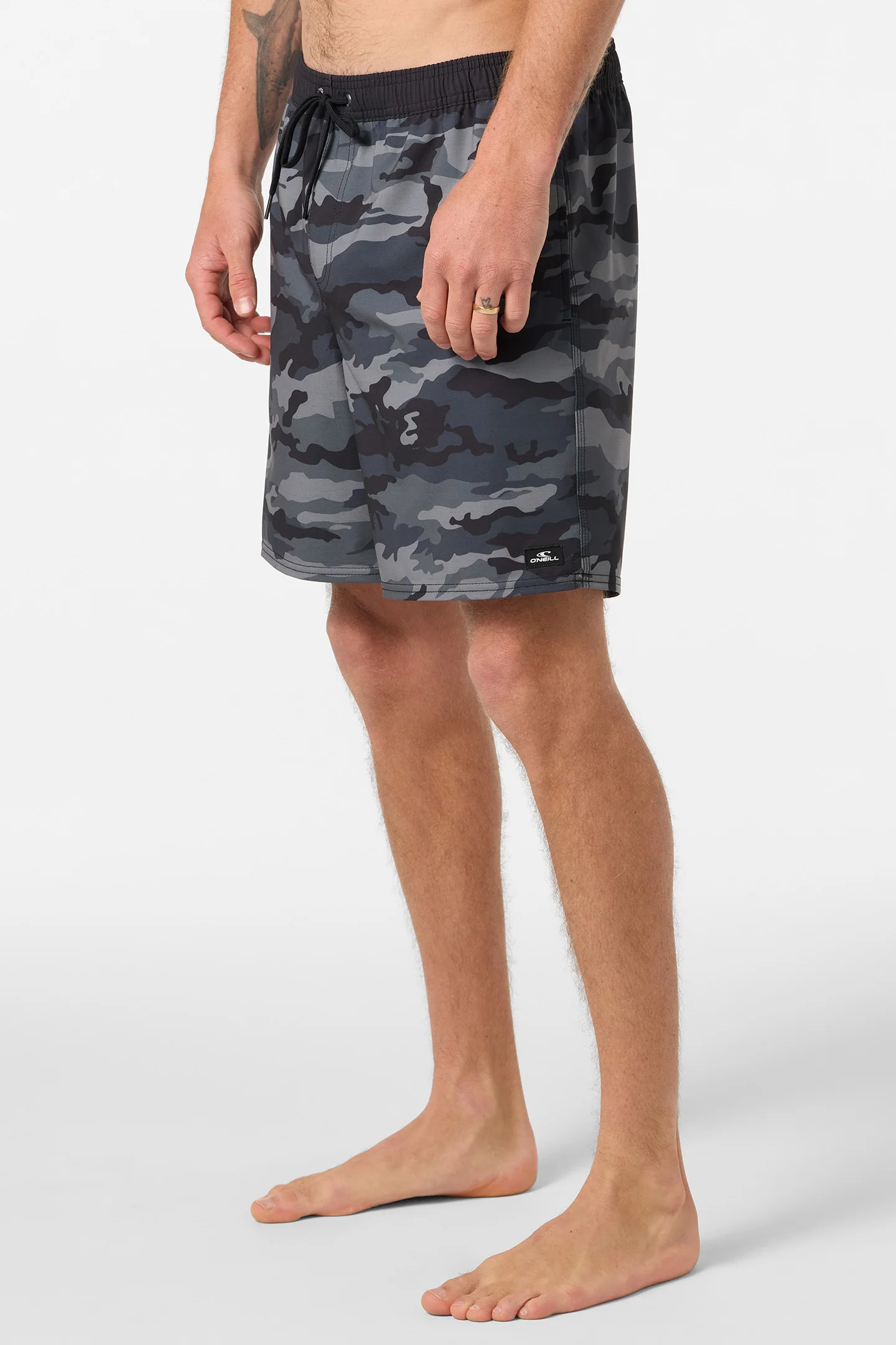 Hermosa Elastic Waist Lined 17" Swim Trunks - Image 3