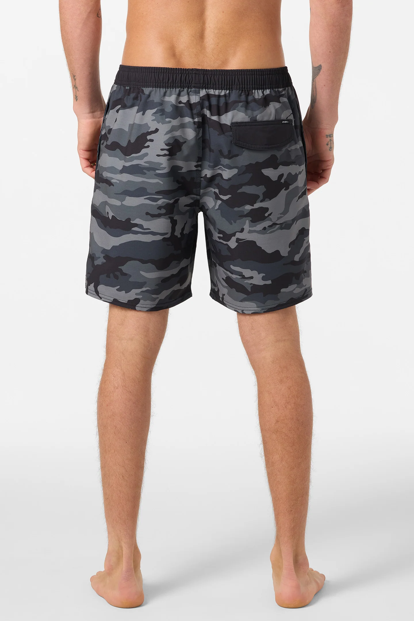 Hermosa Elastic Waist Lined 17" Swim Trunks - Image 4