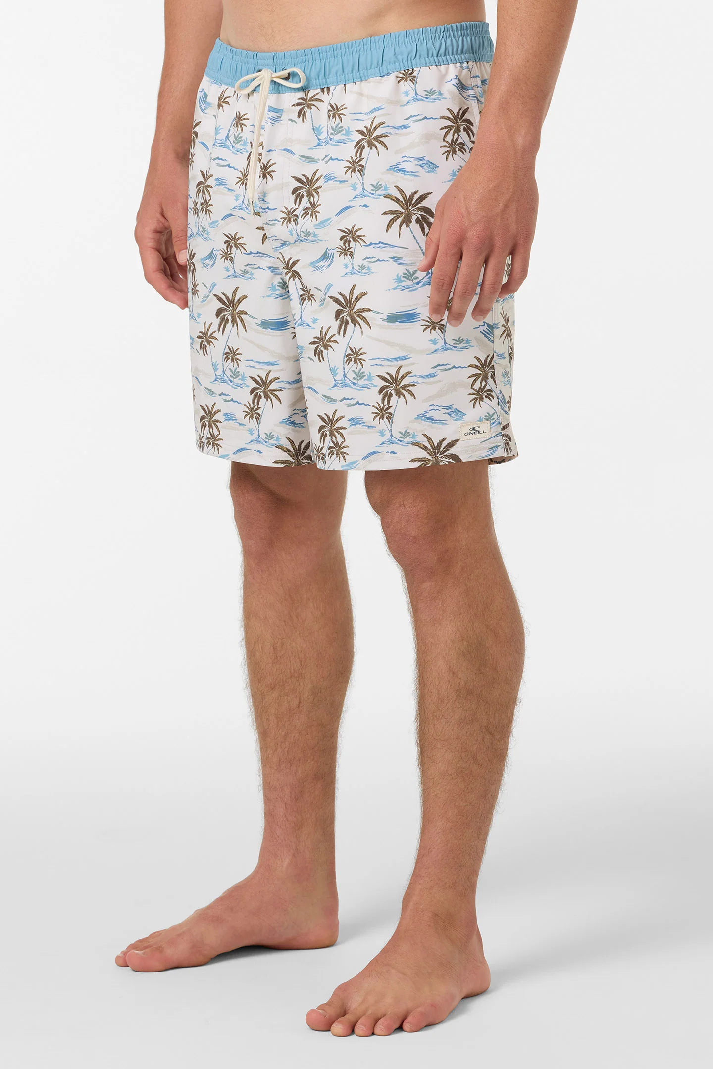 Hermosa Elastic Waist Lined 17" Swim Trunks - Image 3