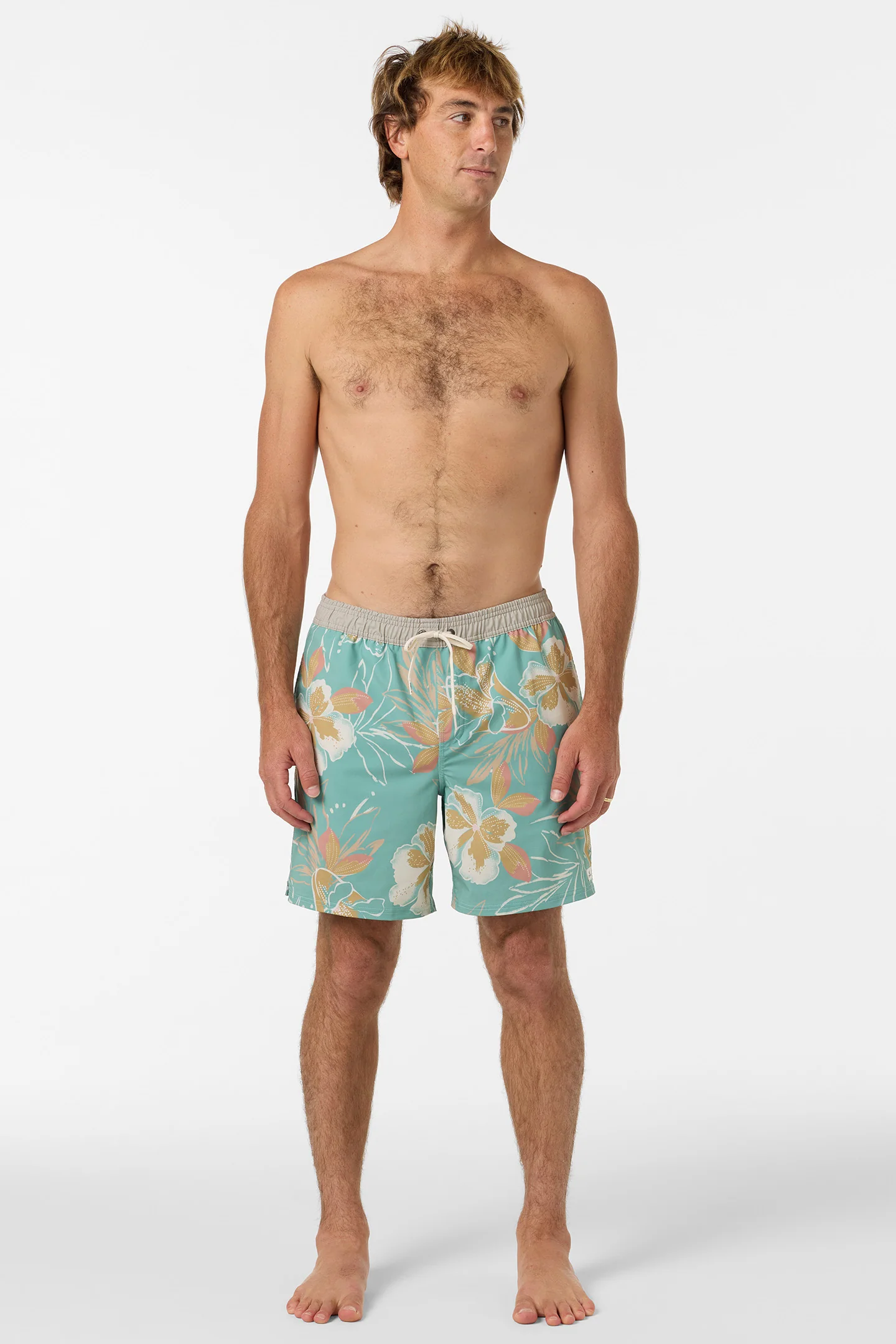 Hermosa Elastic Waist Lined 17" Swim Trunks - Image 4
