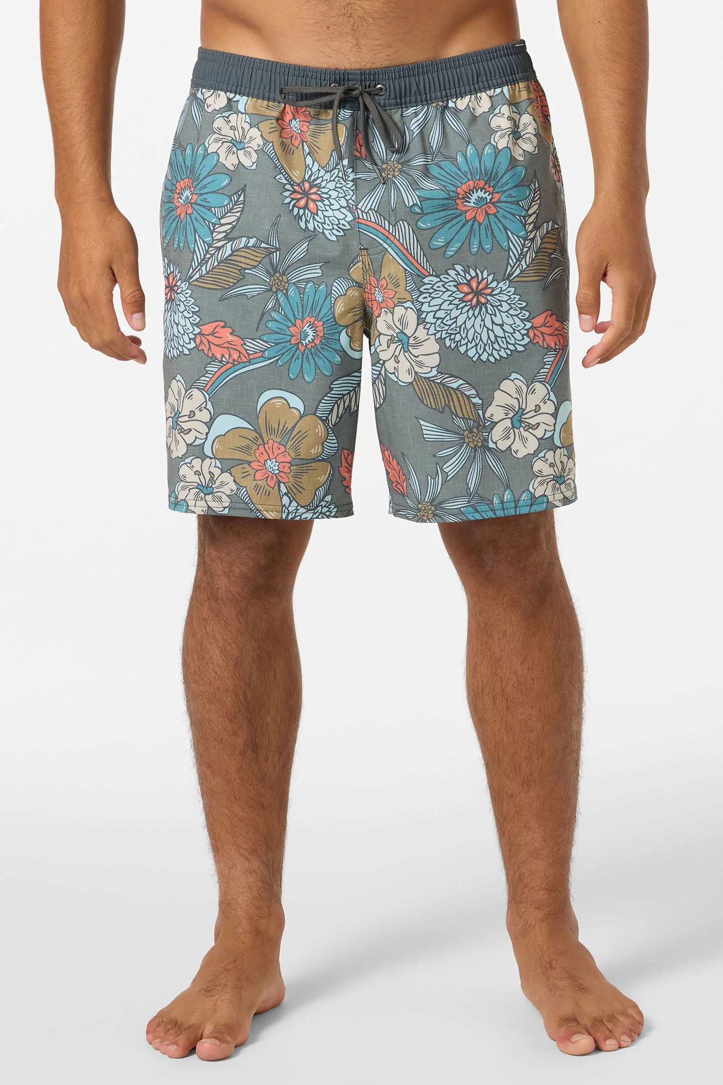 Hermosa Elastic Waist Lined 17" Swim Trunks - Image 2