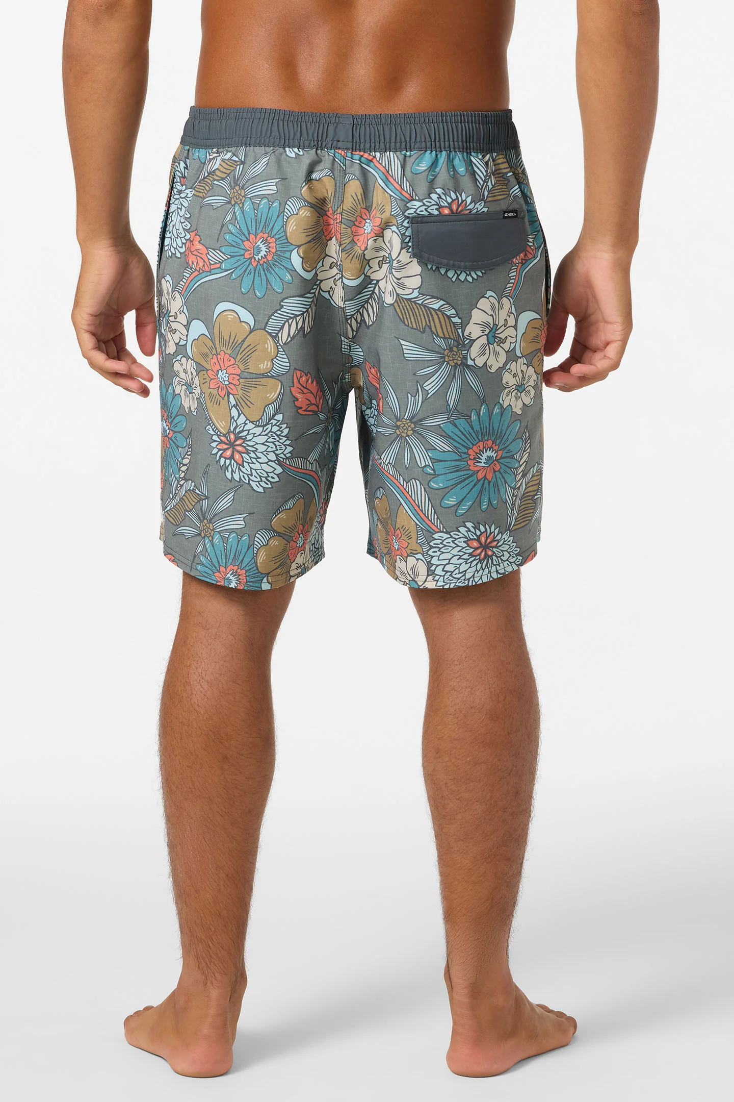 Hermosa Elastic Waist Lined 17" Swim Trunks - Image 4