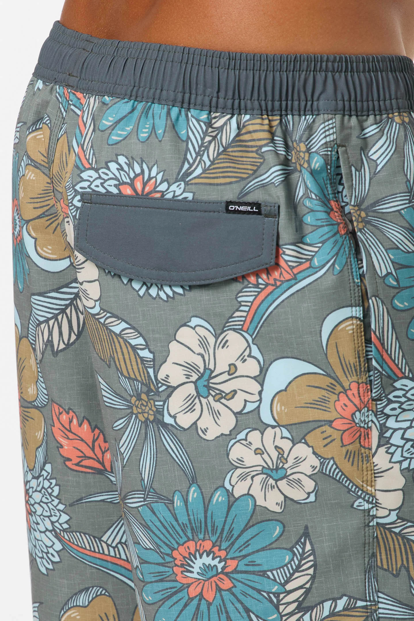 Hermosa Elastic Waist Lined 17" Swim Trunks - Image 5