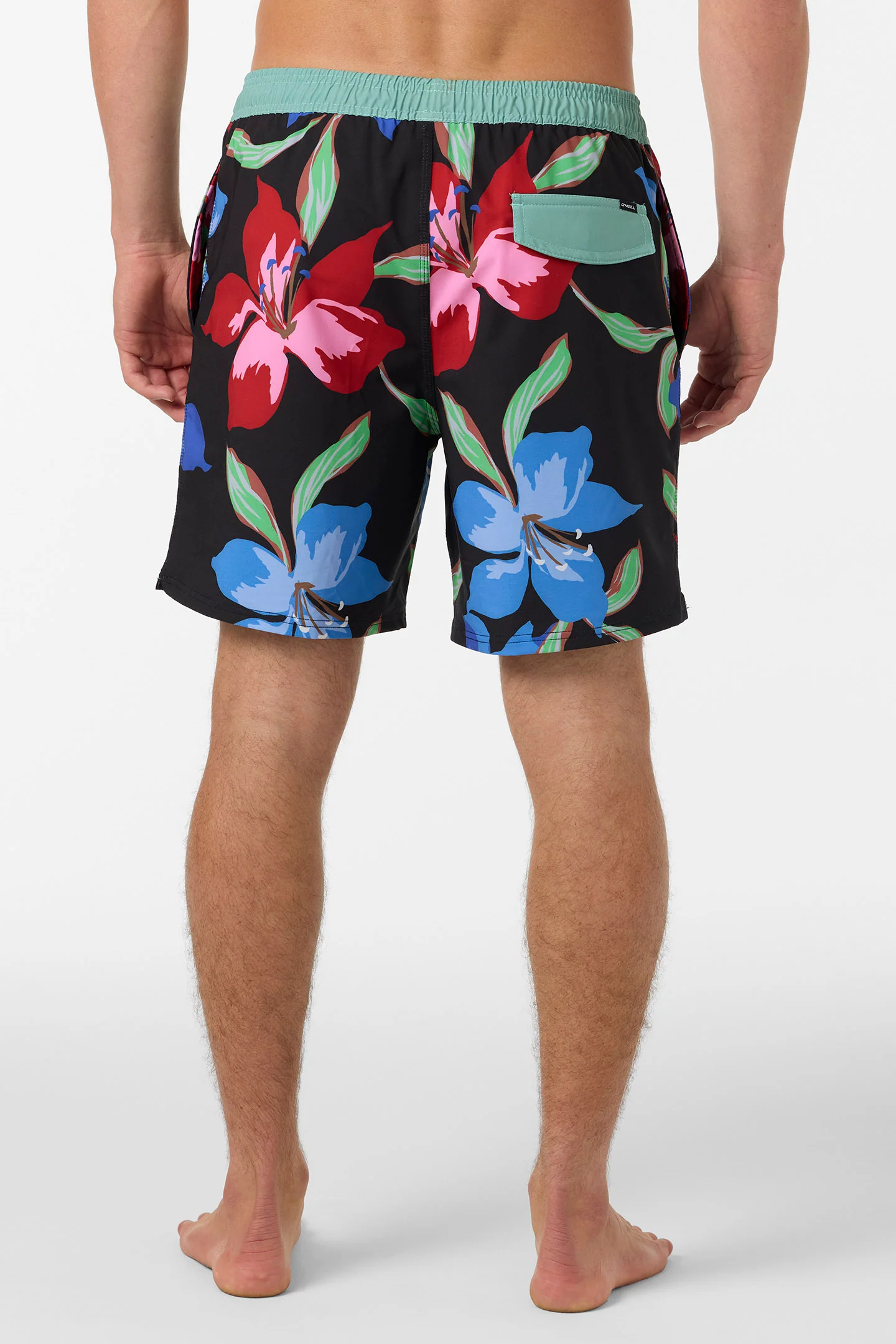 Hermosa Elastic Waist Lined 17" Swim Trunks - Image 4