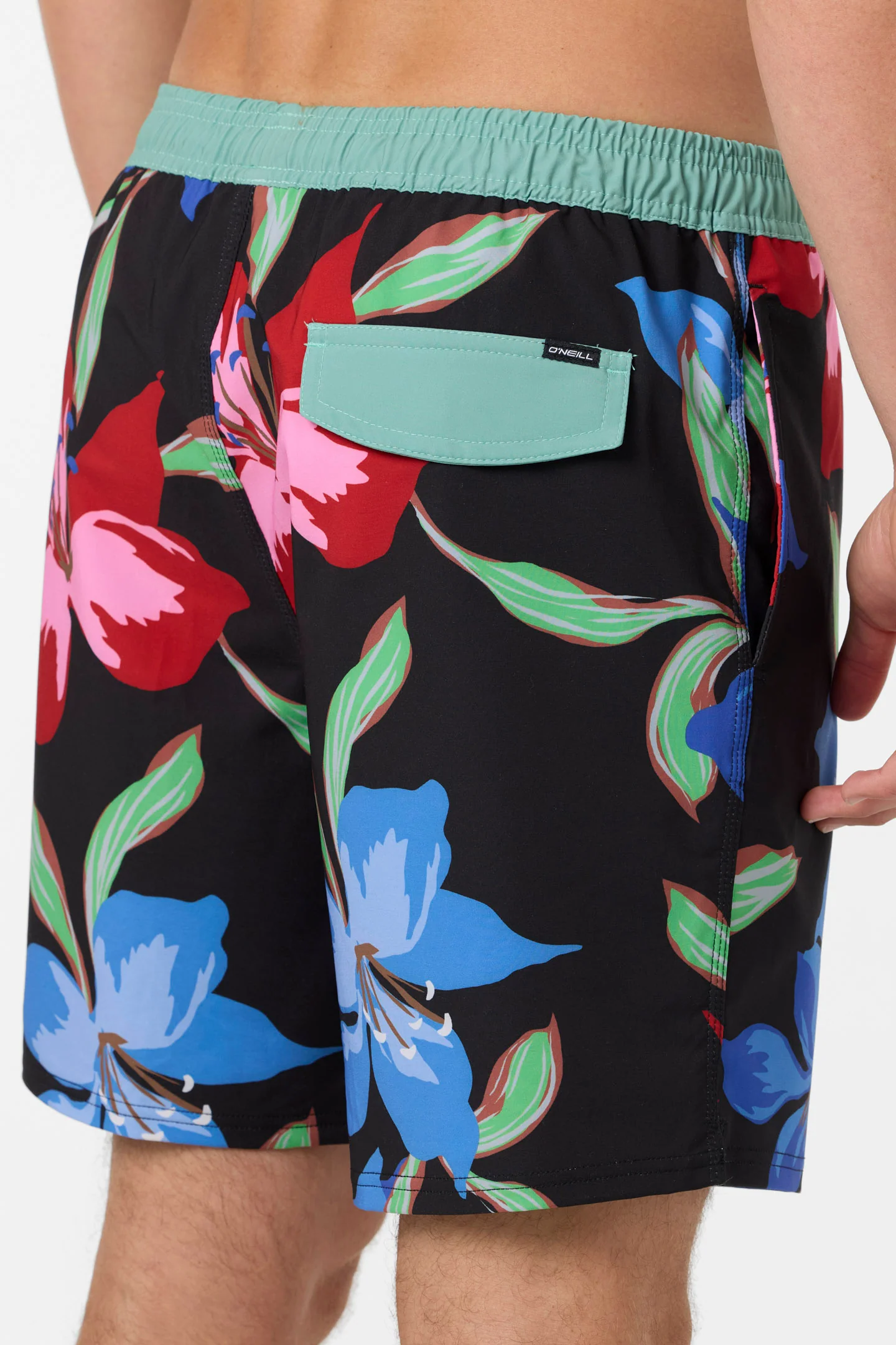 Hermosa Elastic Waist Lined 17" Swim Trunks - Image 6