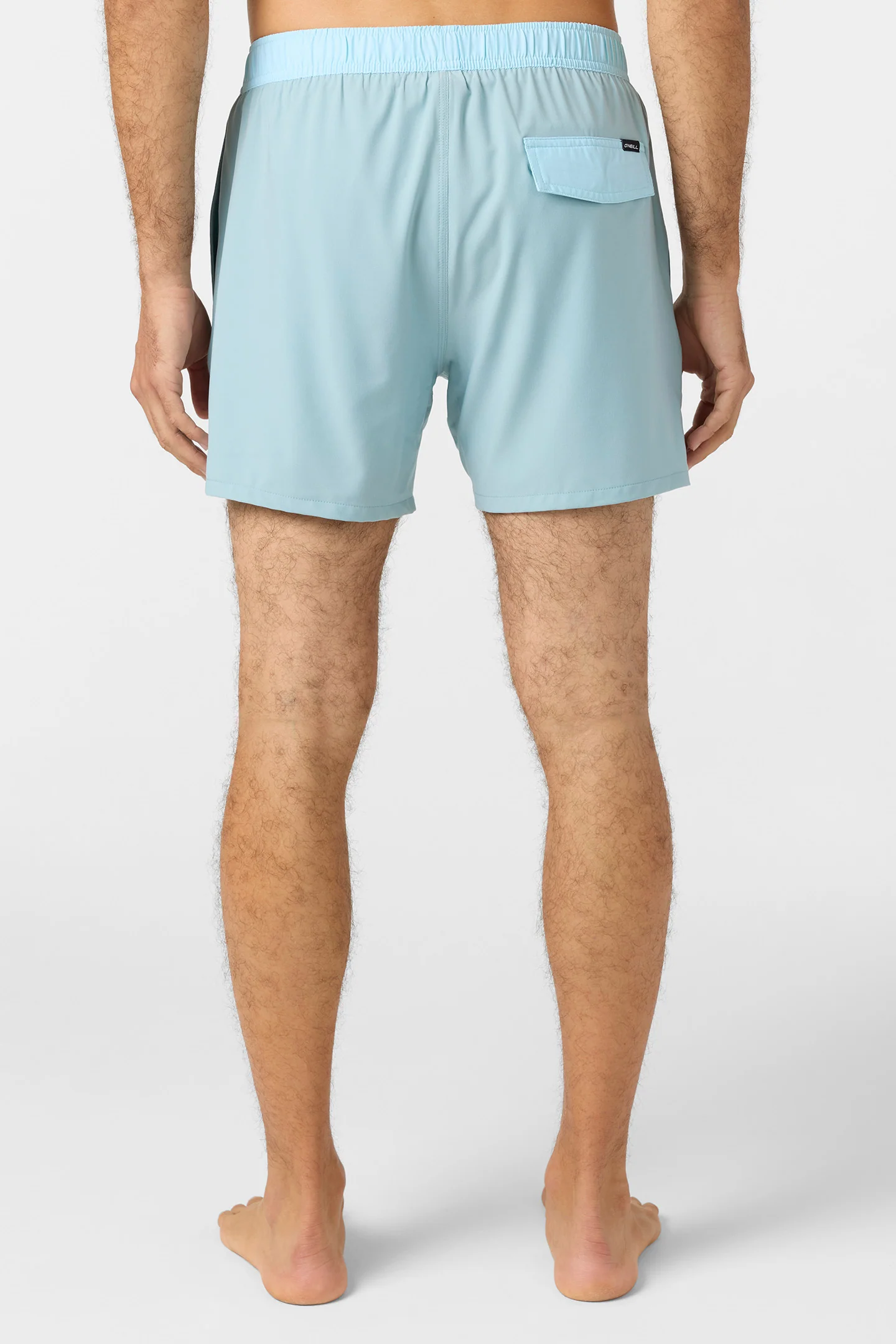 Hermosa Light Lined Elastic Waist 17" Swim Trunks - Image 4