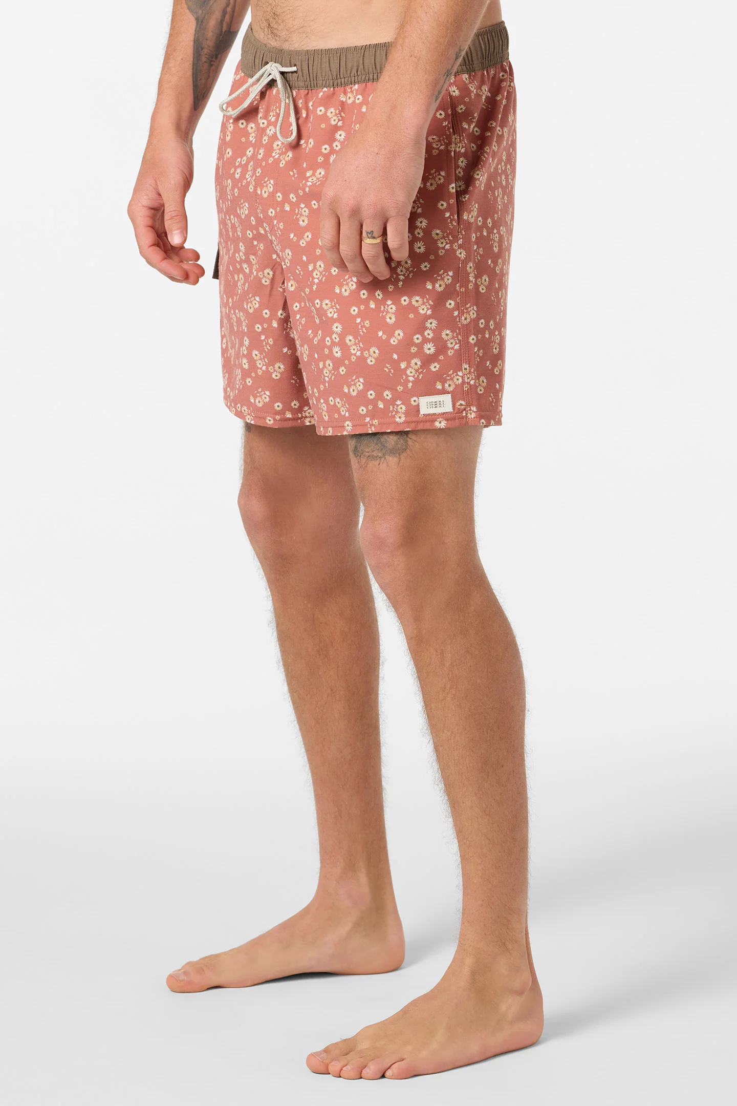 Hermosa Retro 17" Elastic Waist Swim Trunks - Image 3
