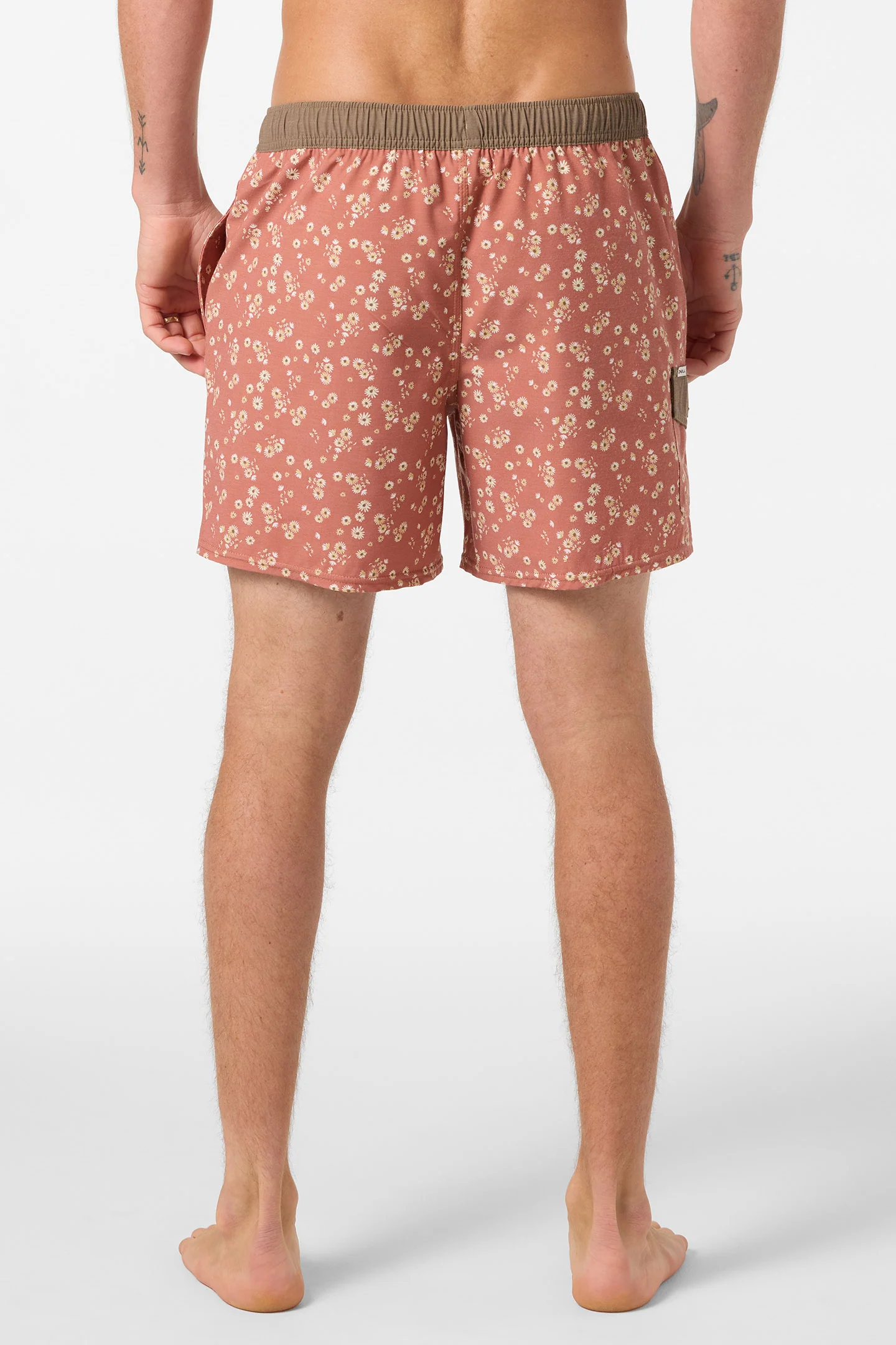 Hermosa Retro 17" Elastic Waist Swim Trunks - Image 4