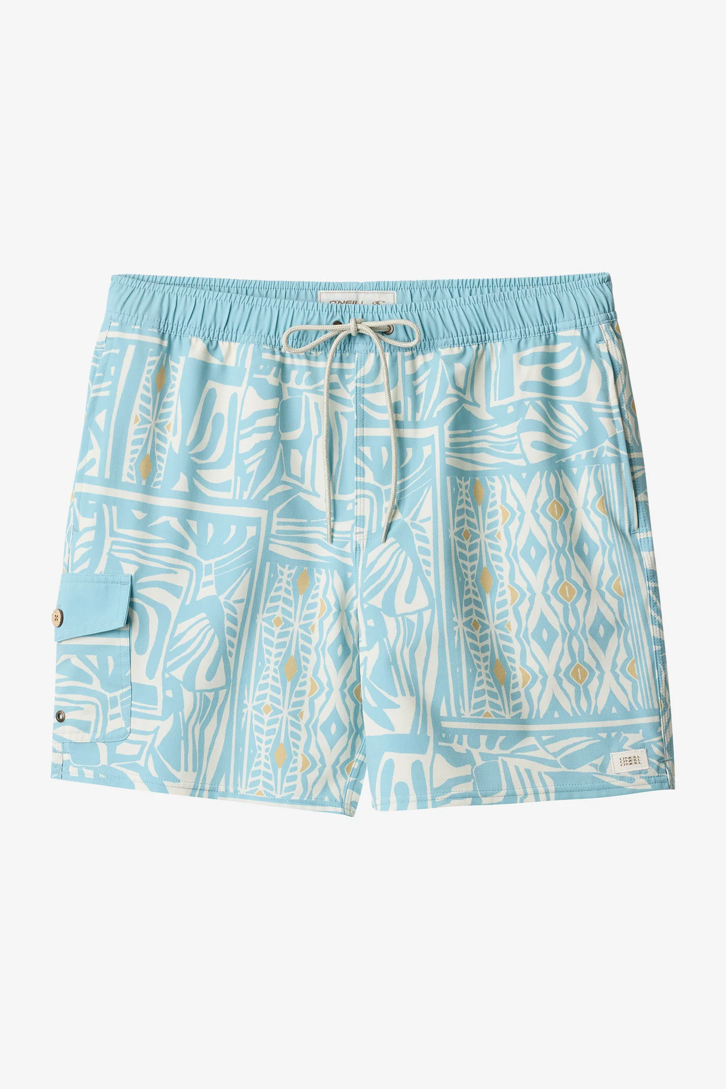 Hermosa Retro 17" Elastic Waist Swim Trunks