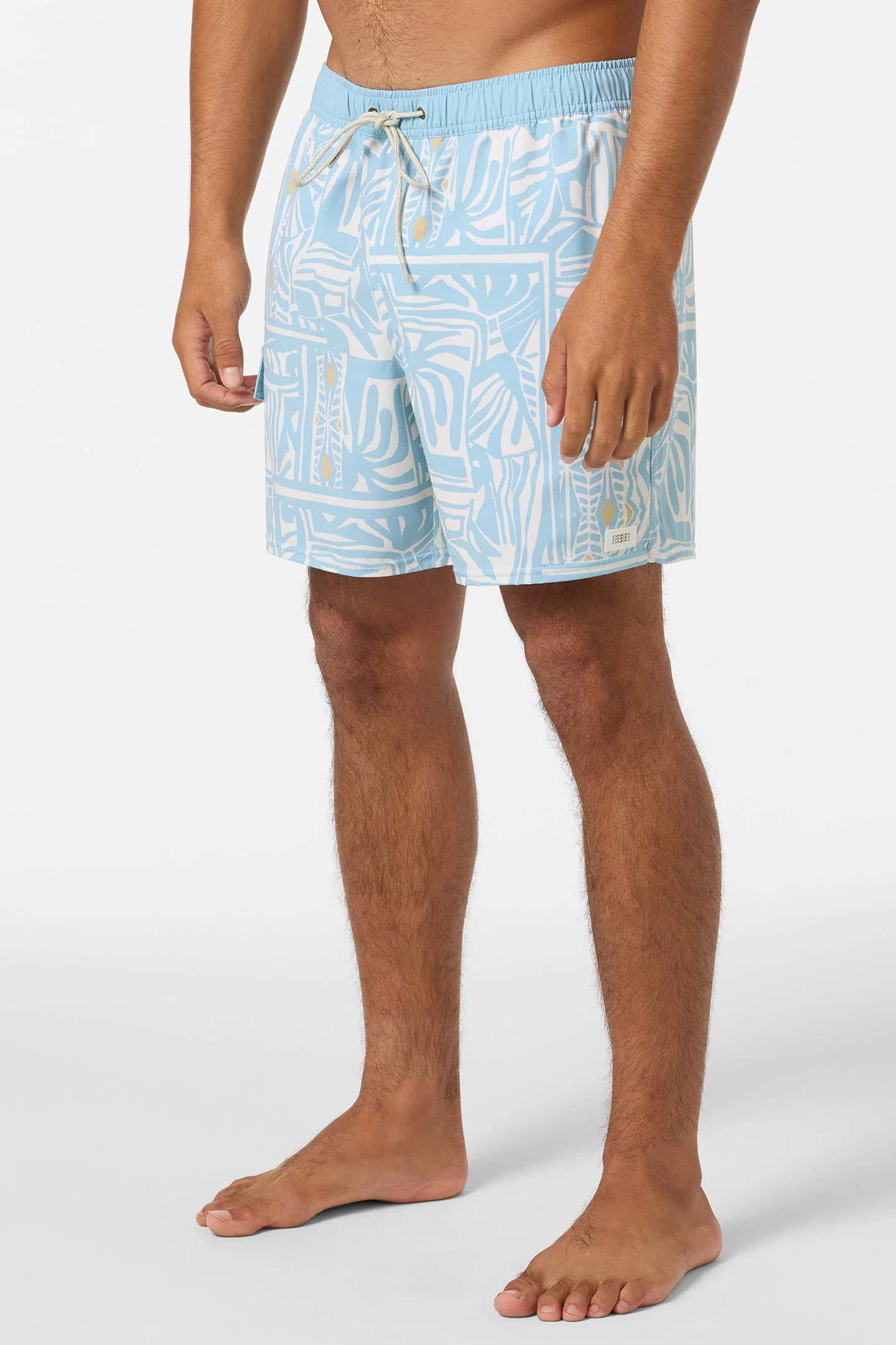 Hermosa Retro 17" Elastic Waist Swim Trunks - Image 3