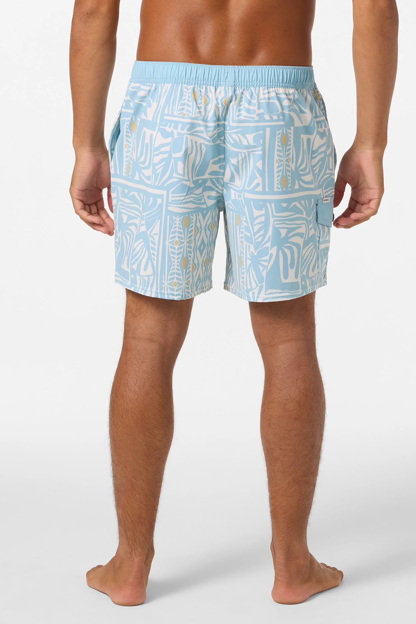 Hermosa Retro 17" Elastic Waist Swim Trunks - Image 4