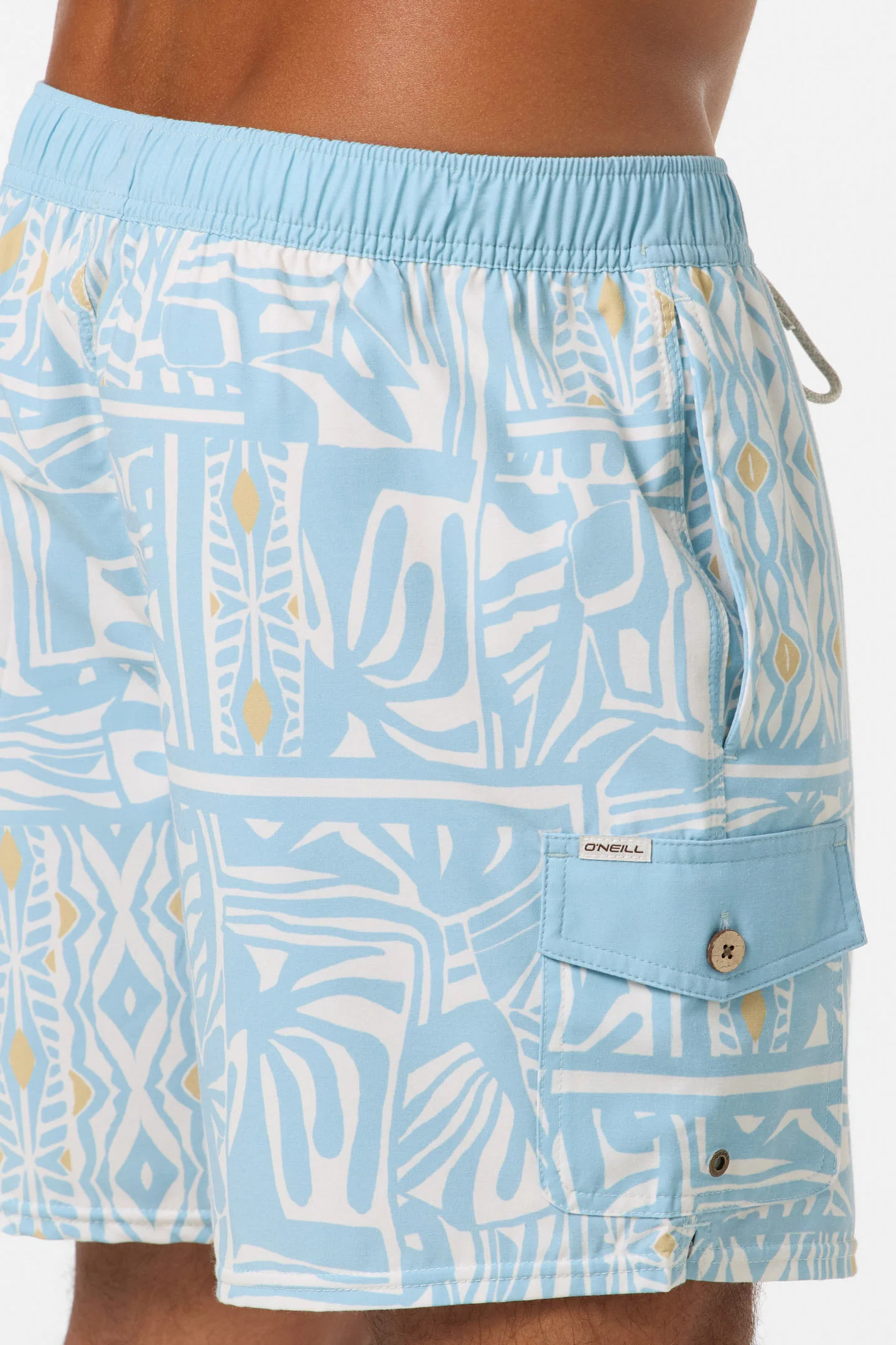 Hermosa Retro 17" Elastic Waist Swim Trunks - Image 5