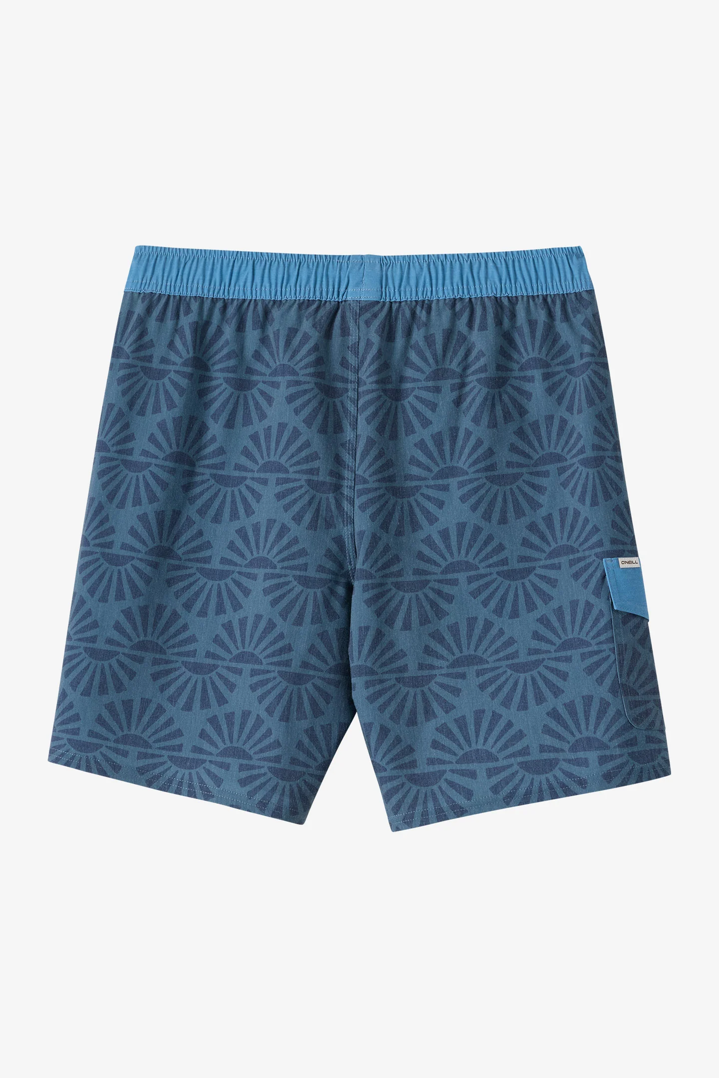Hermosa Retro Elastic Waist 17" Swim Trunks - Image 6