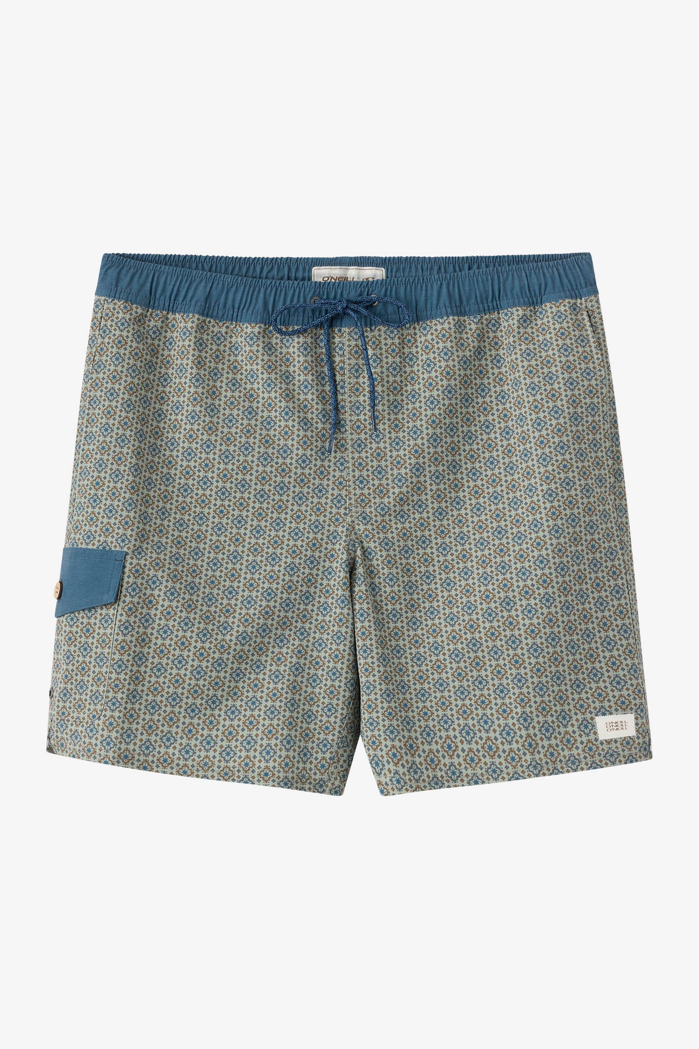 Hermosa Retro 17" Elastic Waist Swim Trunks