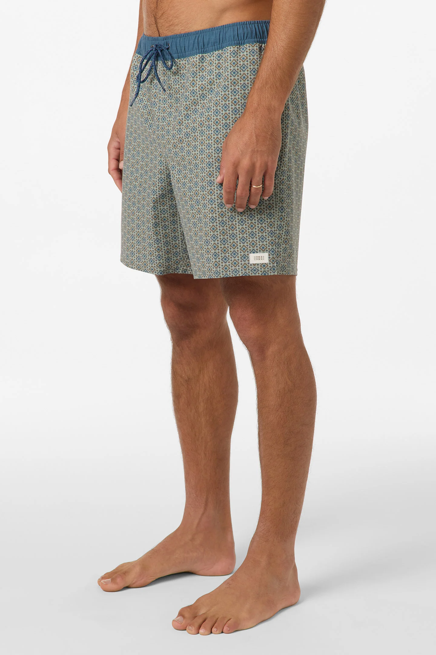 Hermosa Retro 17" Elastic Waist Swim Trunks - Image 3