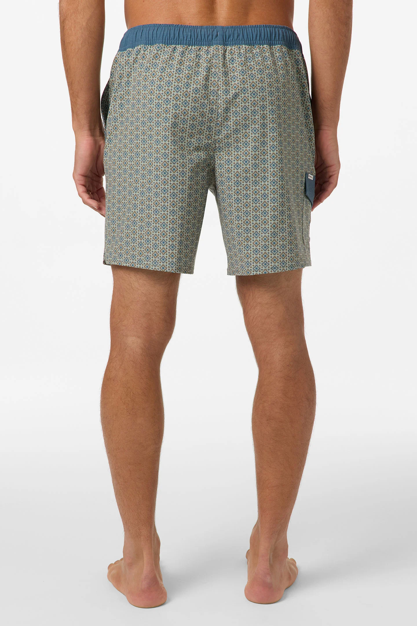 Hermosa Retro 17" Elastic Waist Swim Trunks - Image 4