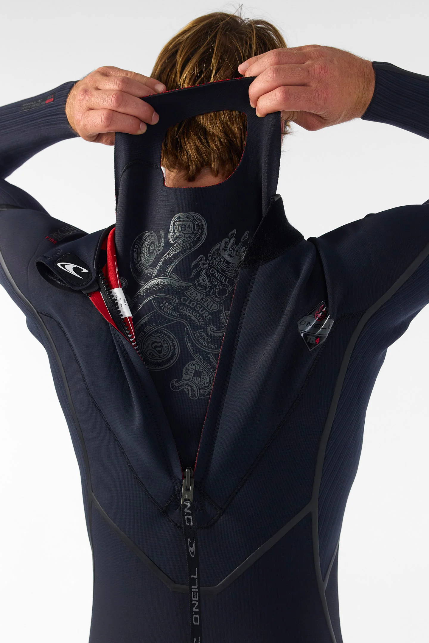 Hyperfreak Fire 3/2mm+ Back Zip Full Wetsuit - Image 11