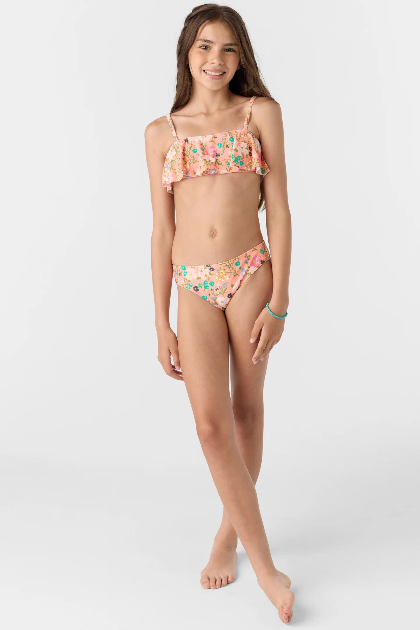 Girl's Kelly Floral Ruffle Bralette Set - Image 5