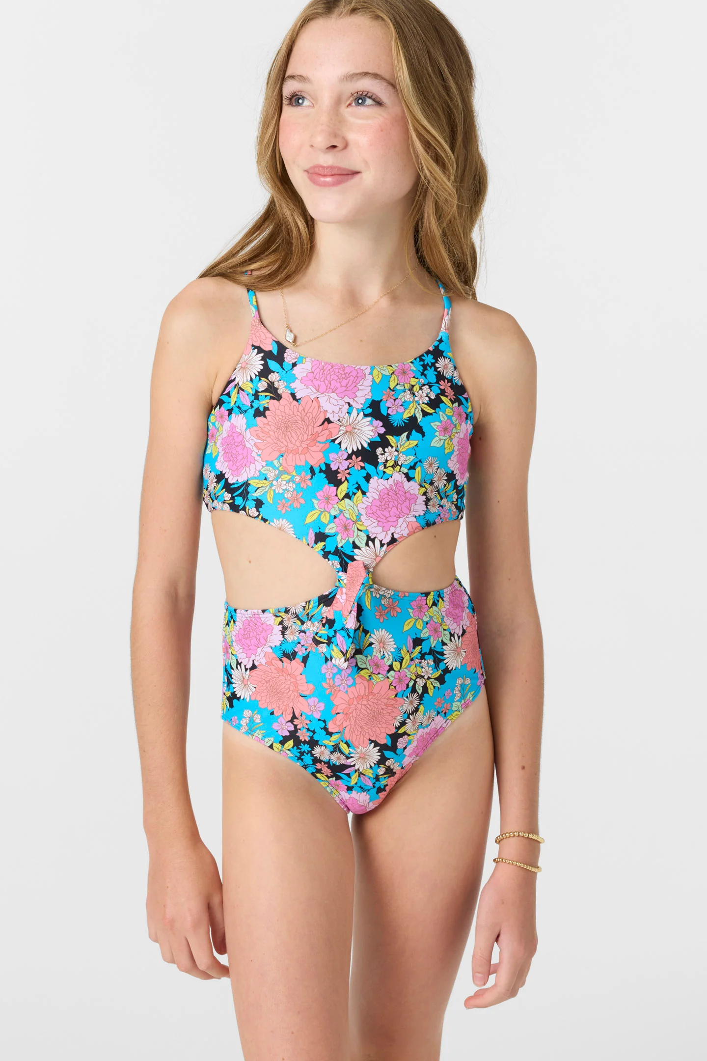Girl's Knot Front One Piece