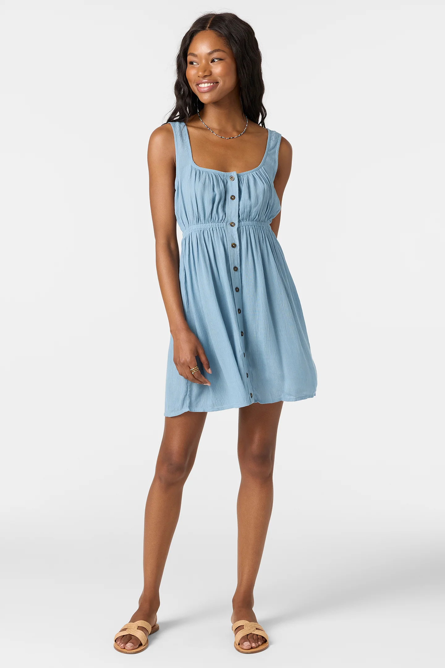 Korie Solid Mini Dress - Image 5