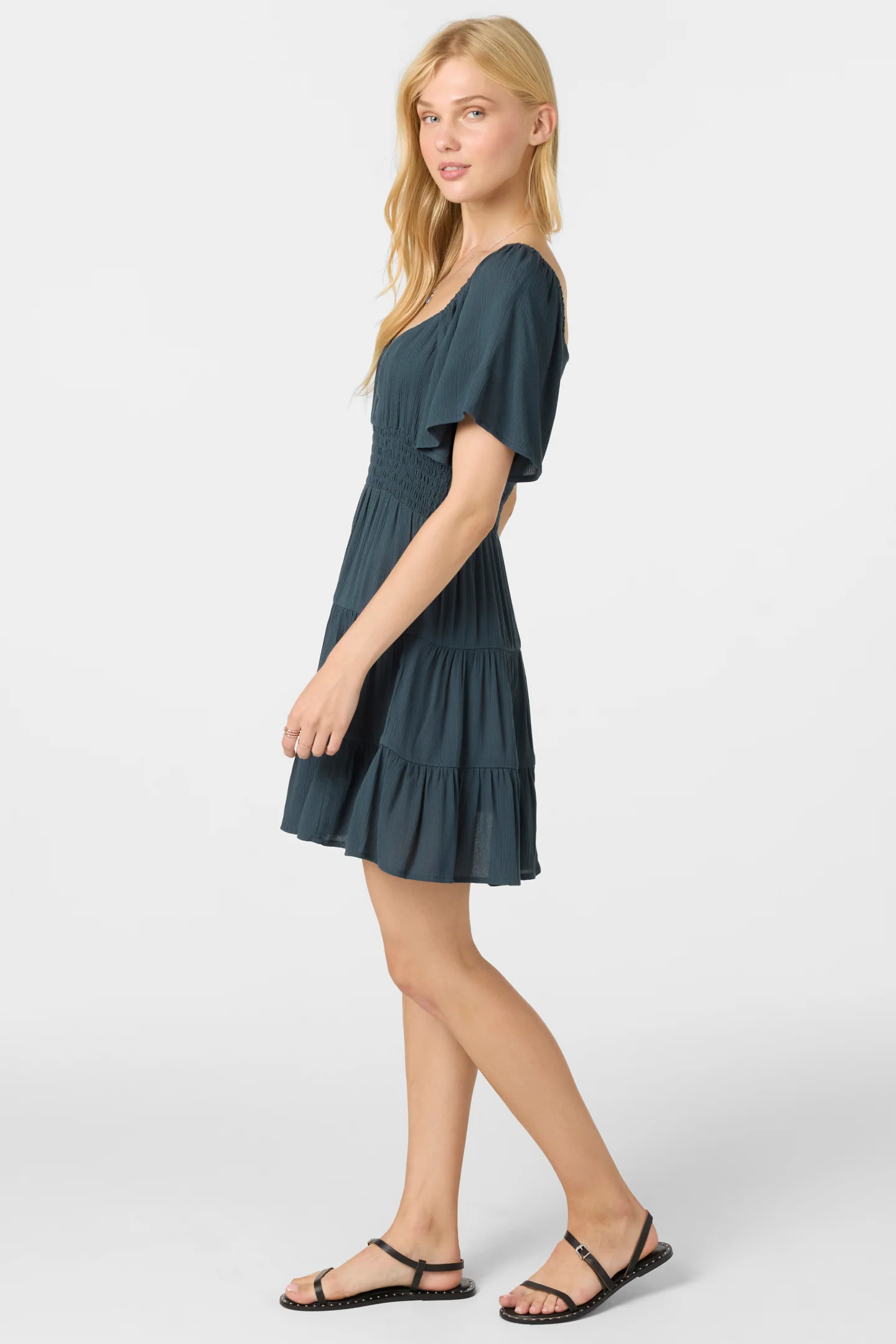 Layken Solid Mini Dress - Image 6