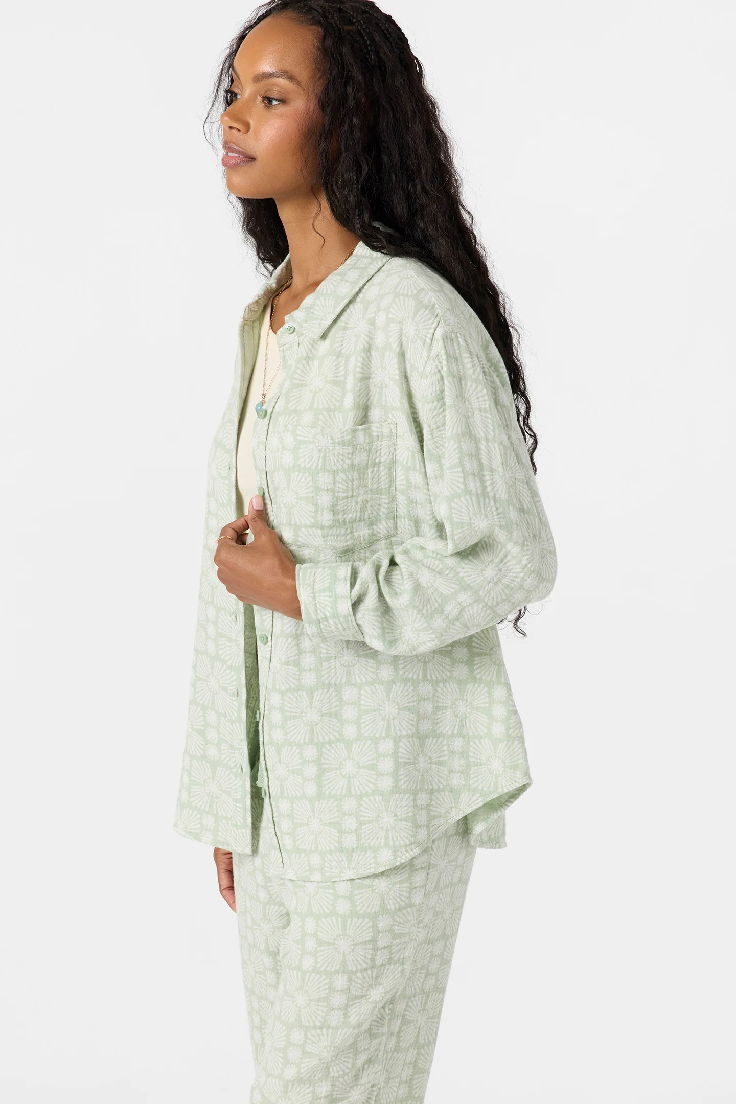 Leni Relaxed Geo Long Sleeve Top - Image 6