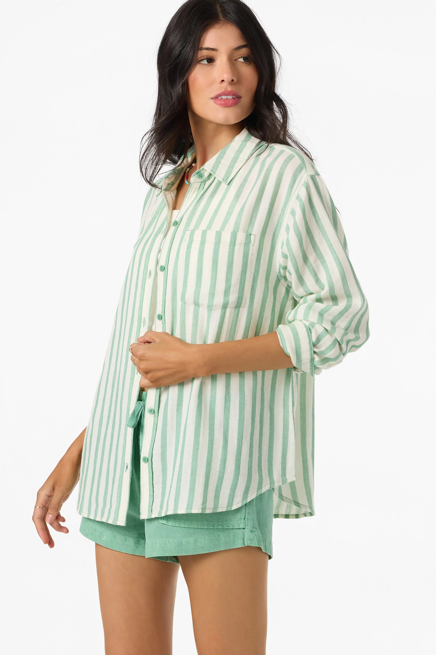 Leni Stripe Relaxed Long Sleeve Top - Image 7