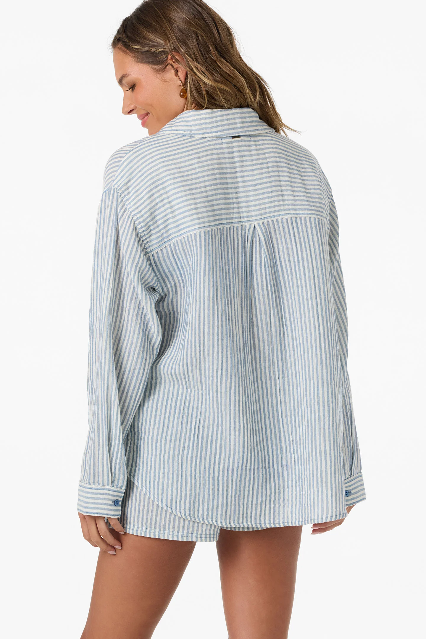 Leni Stripe Relaxed Long Sleeve Top - Image 2