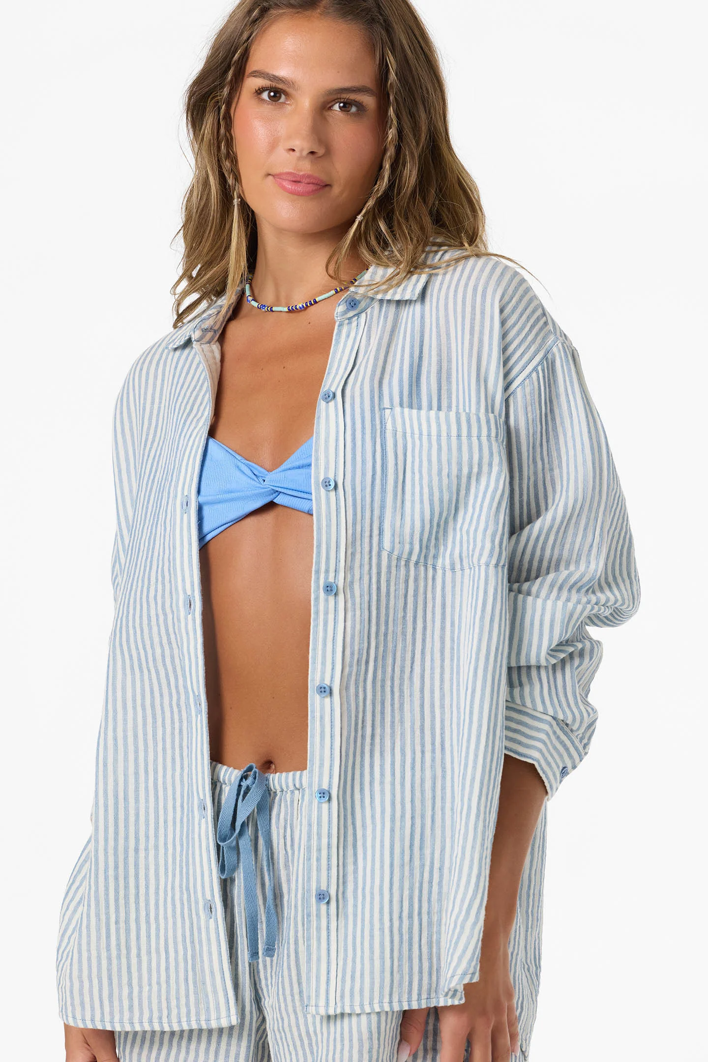 Leni Stripe Relaxed Long Sleeve Top - Image 4