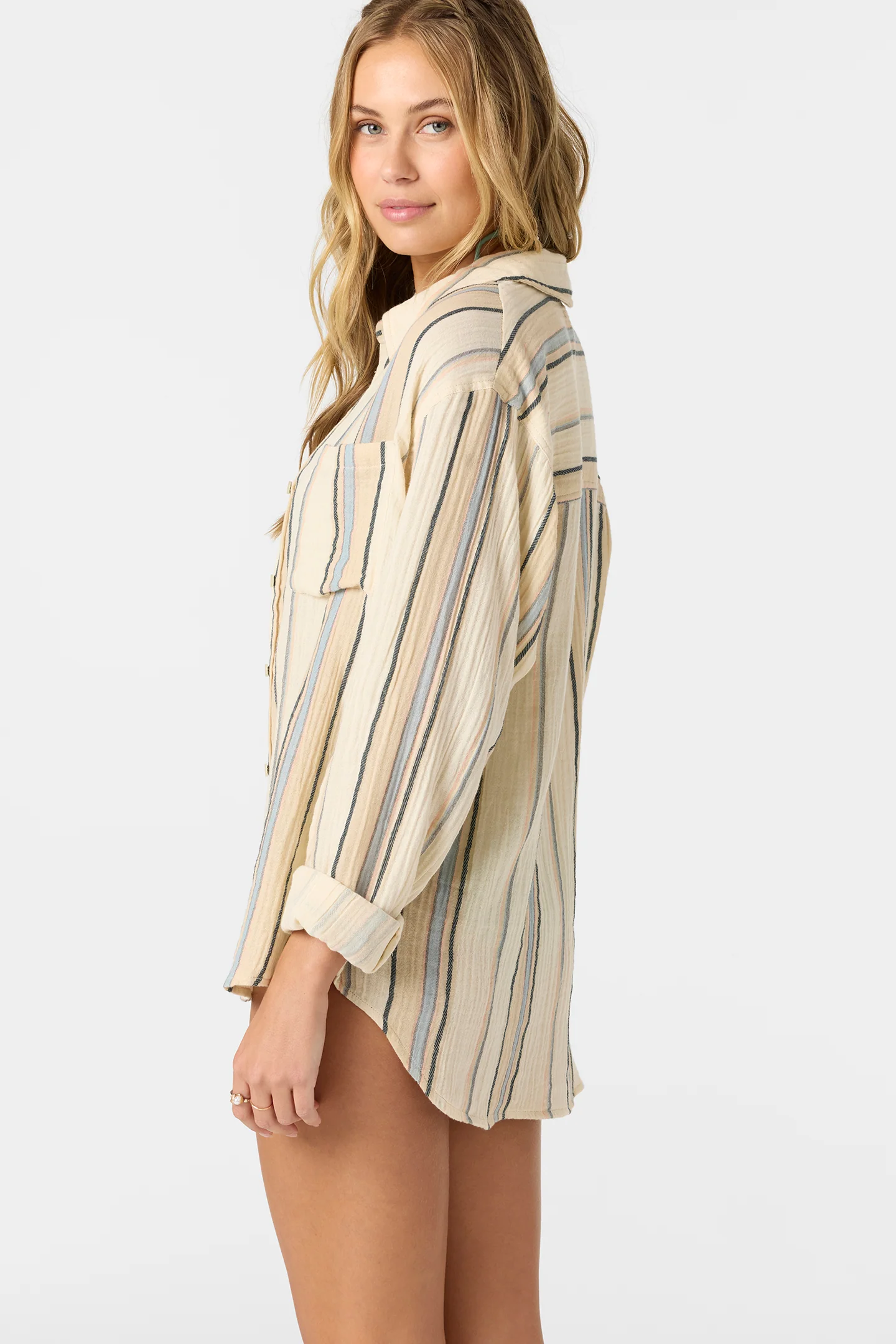 Leni Stripe Relaxed Long Sleeve Top - Image 8