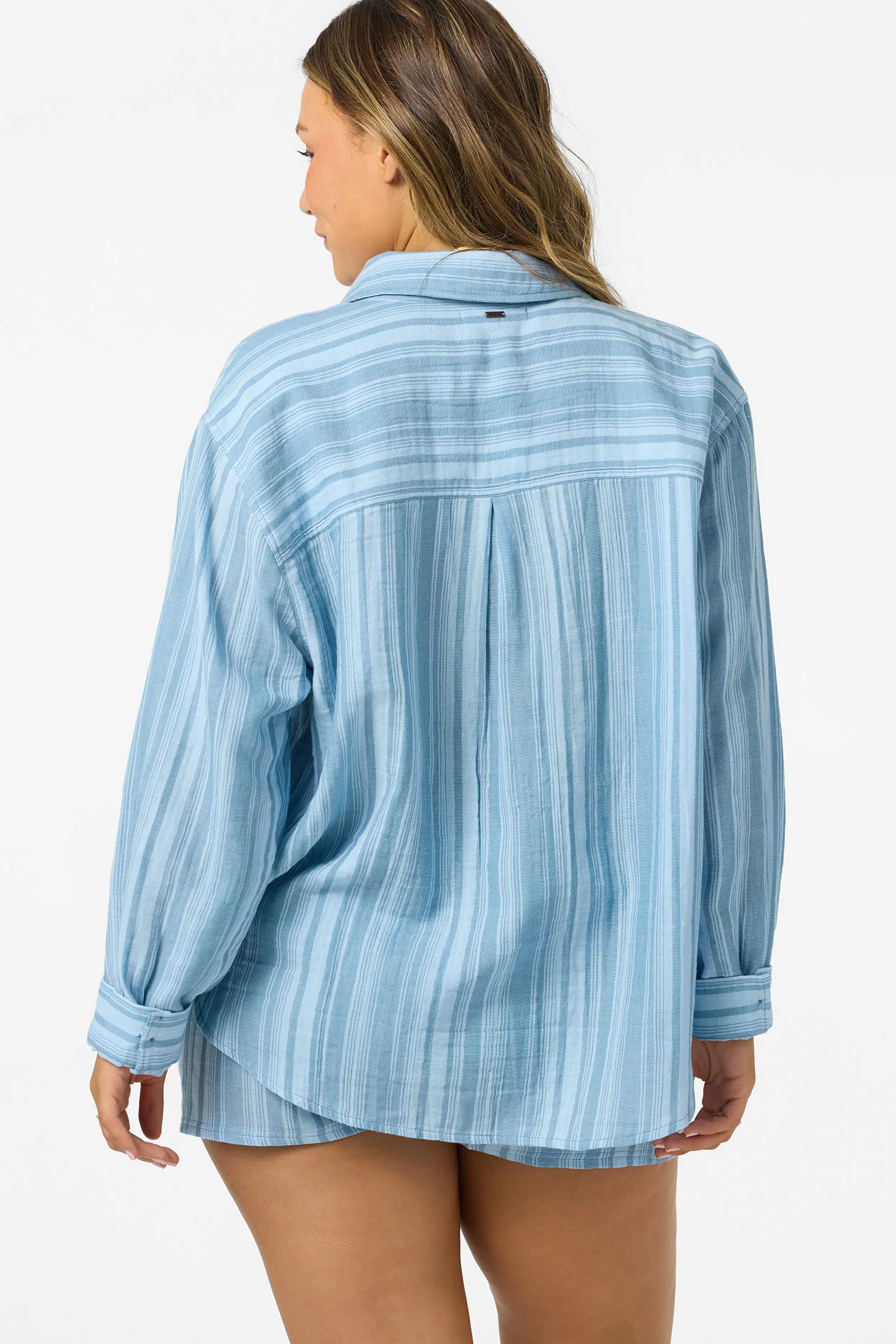 Leni Waves Stripe Relaxed Long Sleeve Top - Image 3