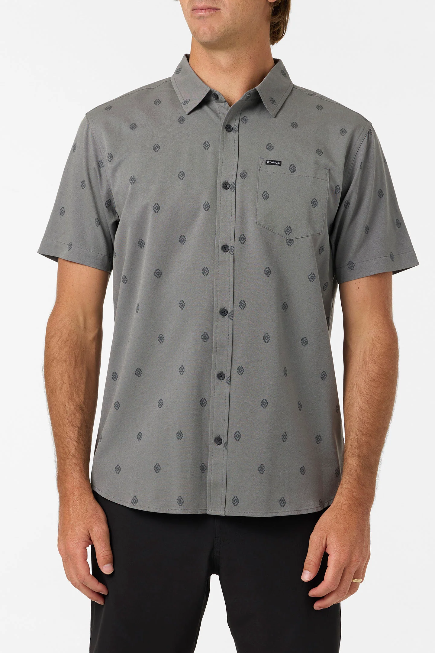 Light Check Geo Standard Fit Shirt - Image 2