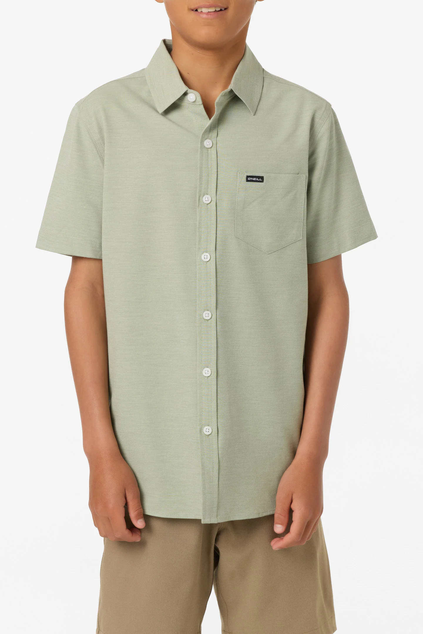 Boy's Light Check Standard Fit Woven Shirt - Image 2