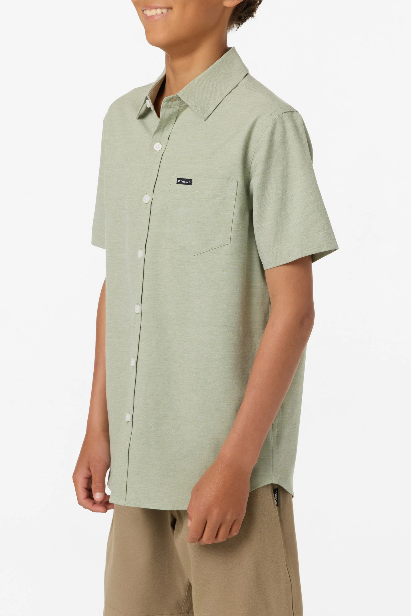 Boy's Light Check Standard Fit Woven Shirt - Image 3