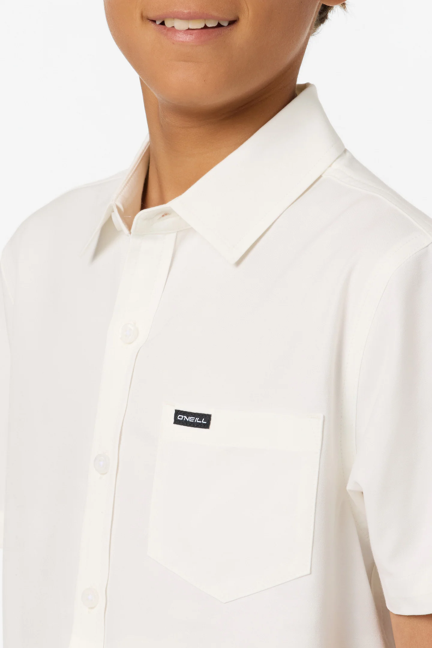 Boy's Light Check Standard Fit Woven Shirt - Image 5