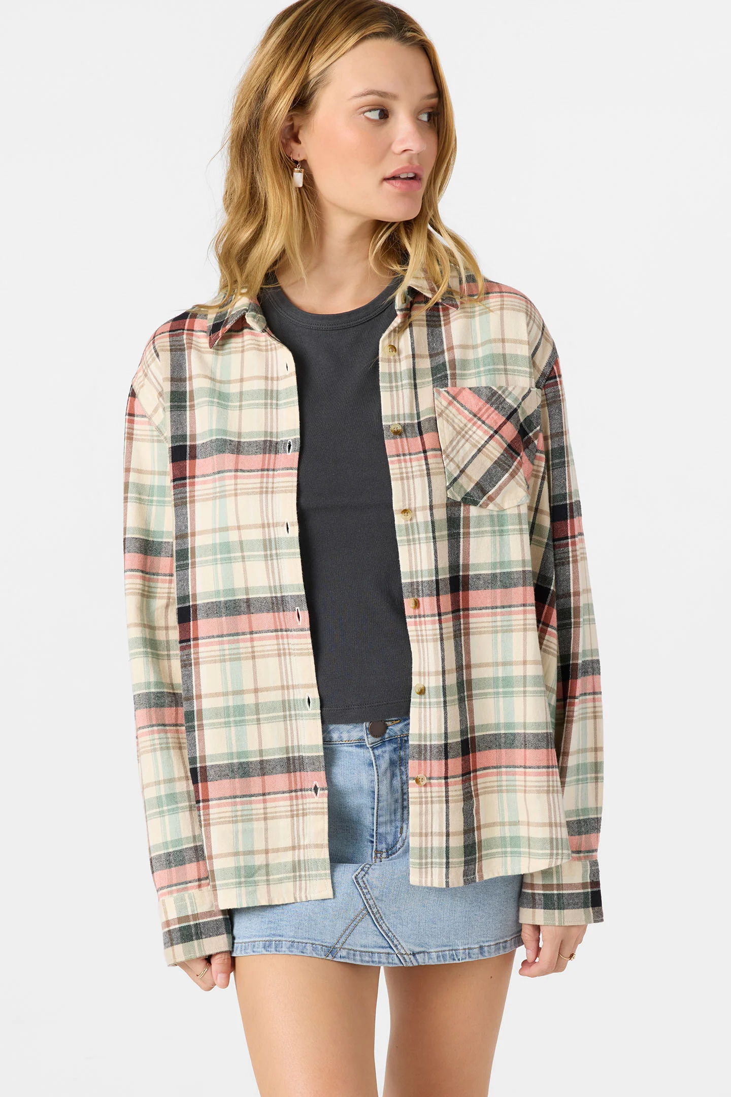 Logan Flannel Long Sleeve Top - Image 6