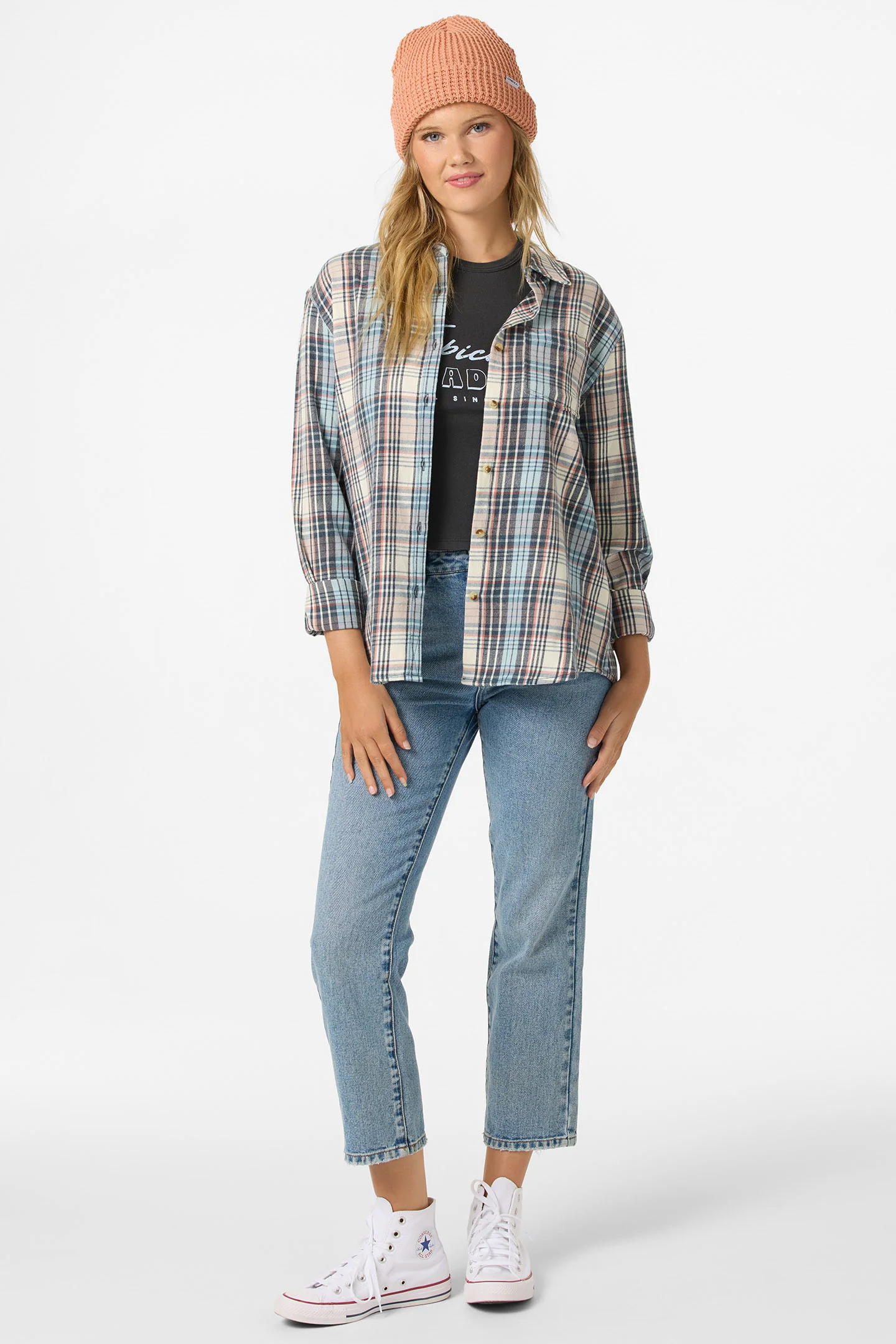 Logan Flannel Long Sleeve Top - Image 3